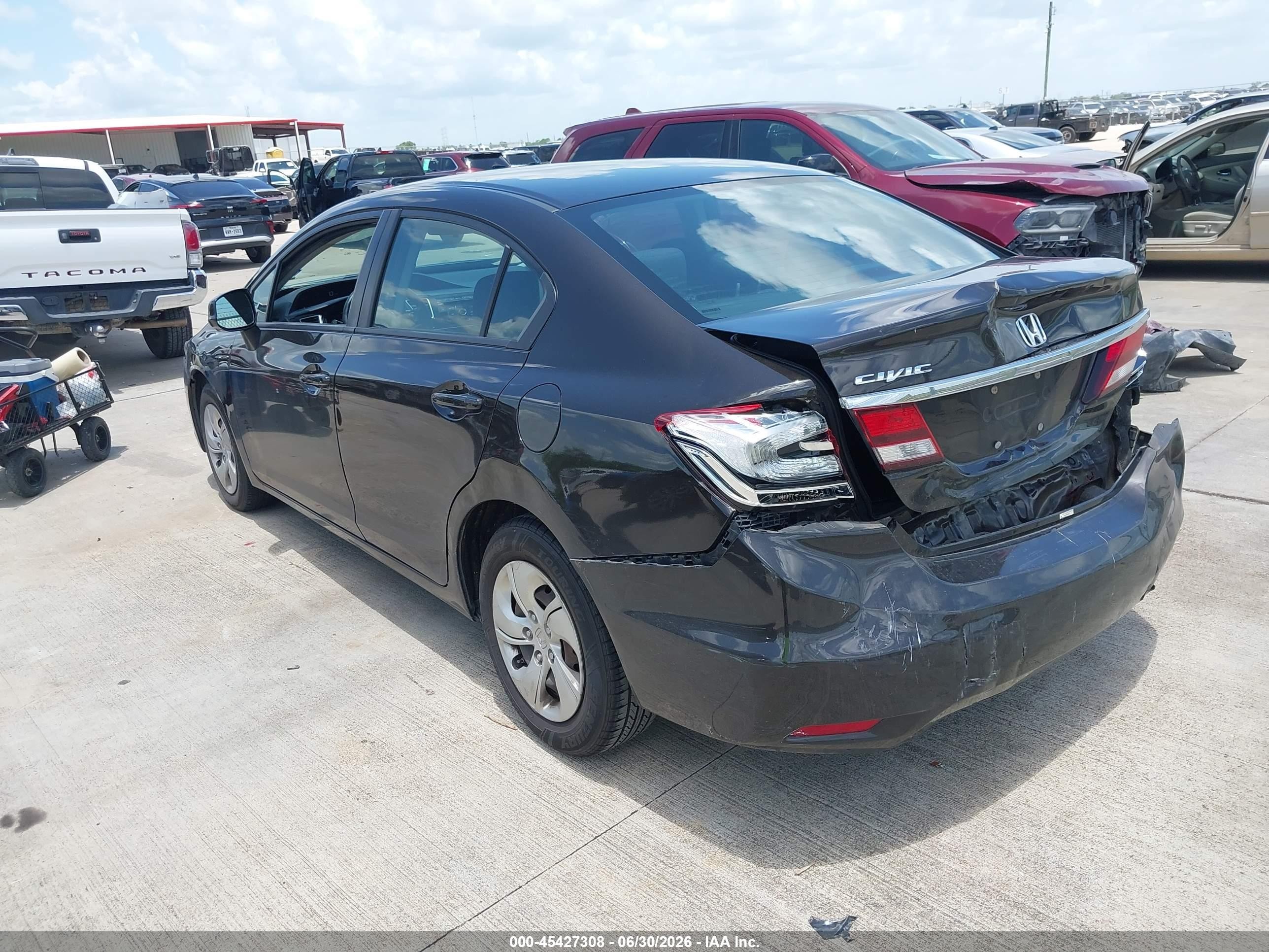 2013 Honda Civic Lx Фиолетовый vin: 2HGFB2F53DH589079