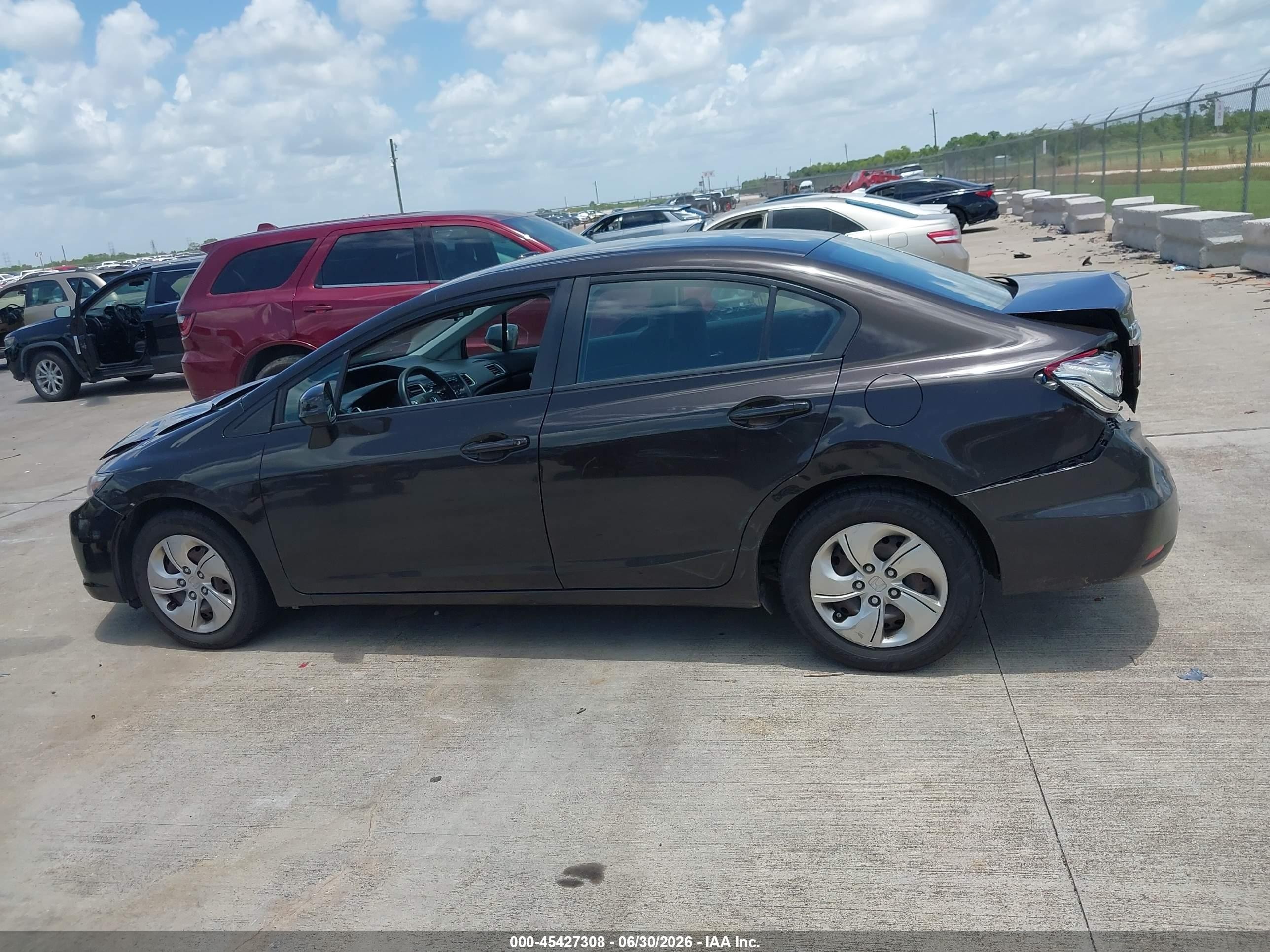 2013 Honda Civic Lx Фиолетовый vin: 2HGFB2F53DH589079