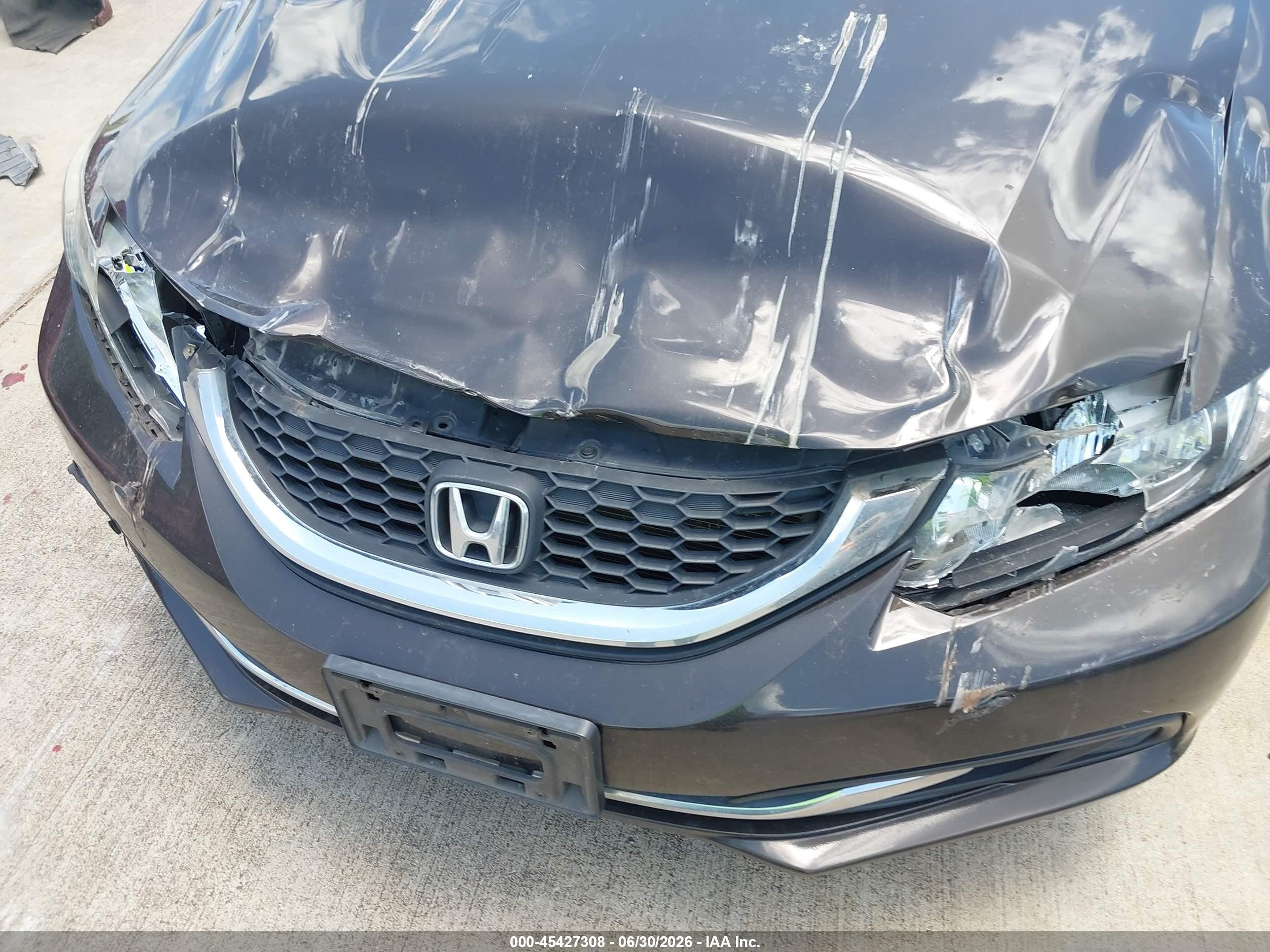 2013 Honda Civic Lx Фиолетовый vin: 2HGFB2F53DH589079