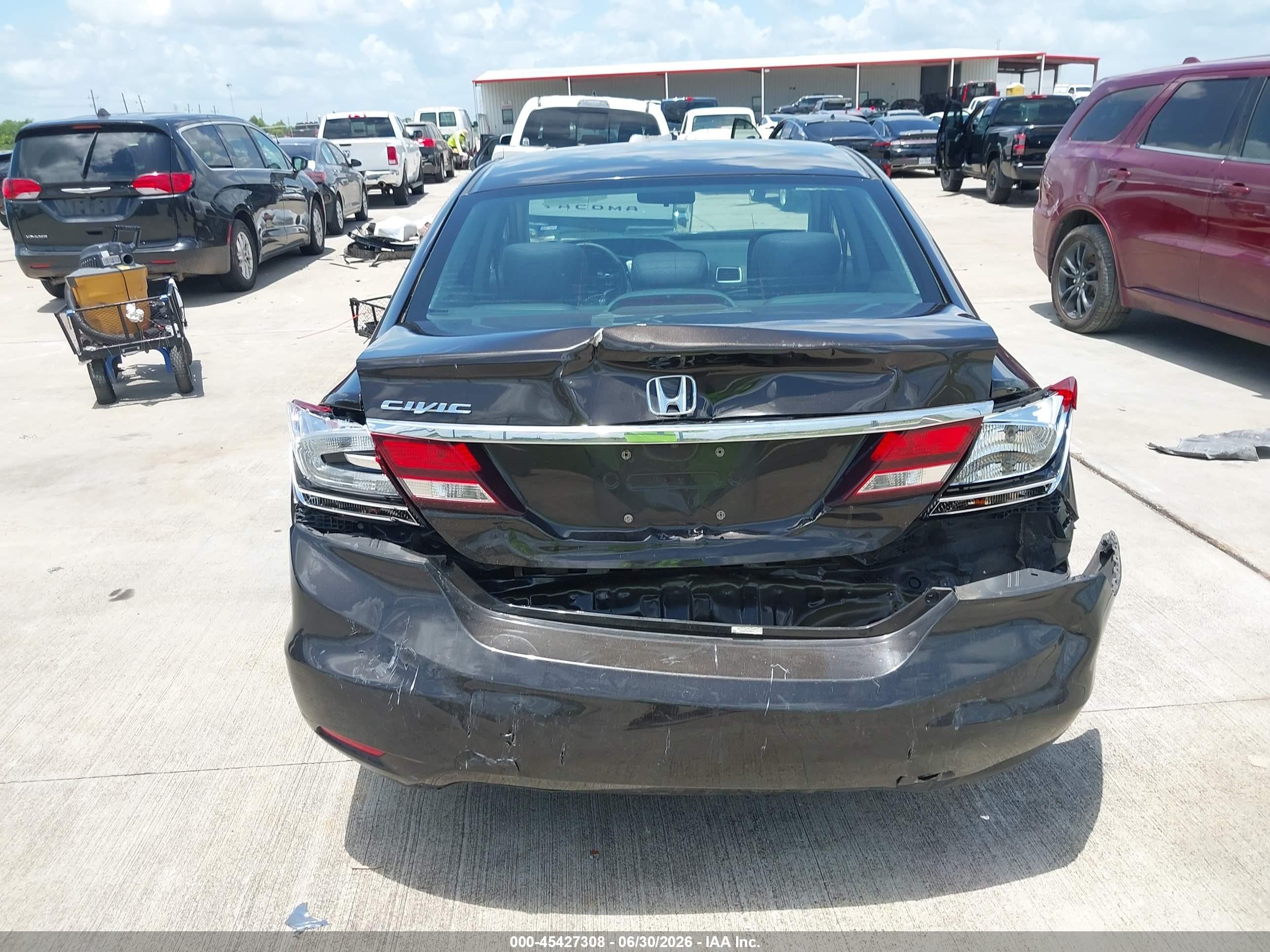 2013 Honda Civic Lx Фиолетовый vin: 2HGFB2F53DH589079