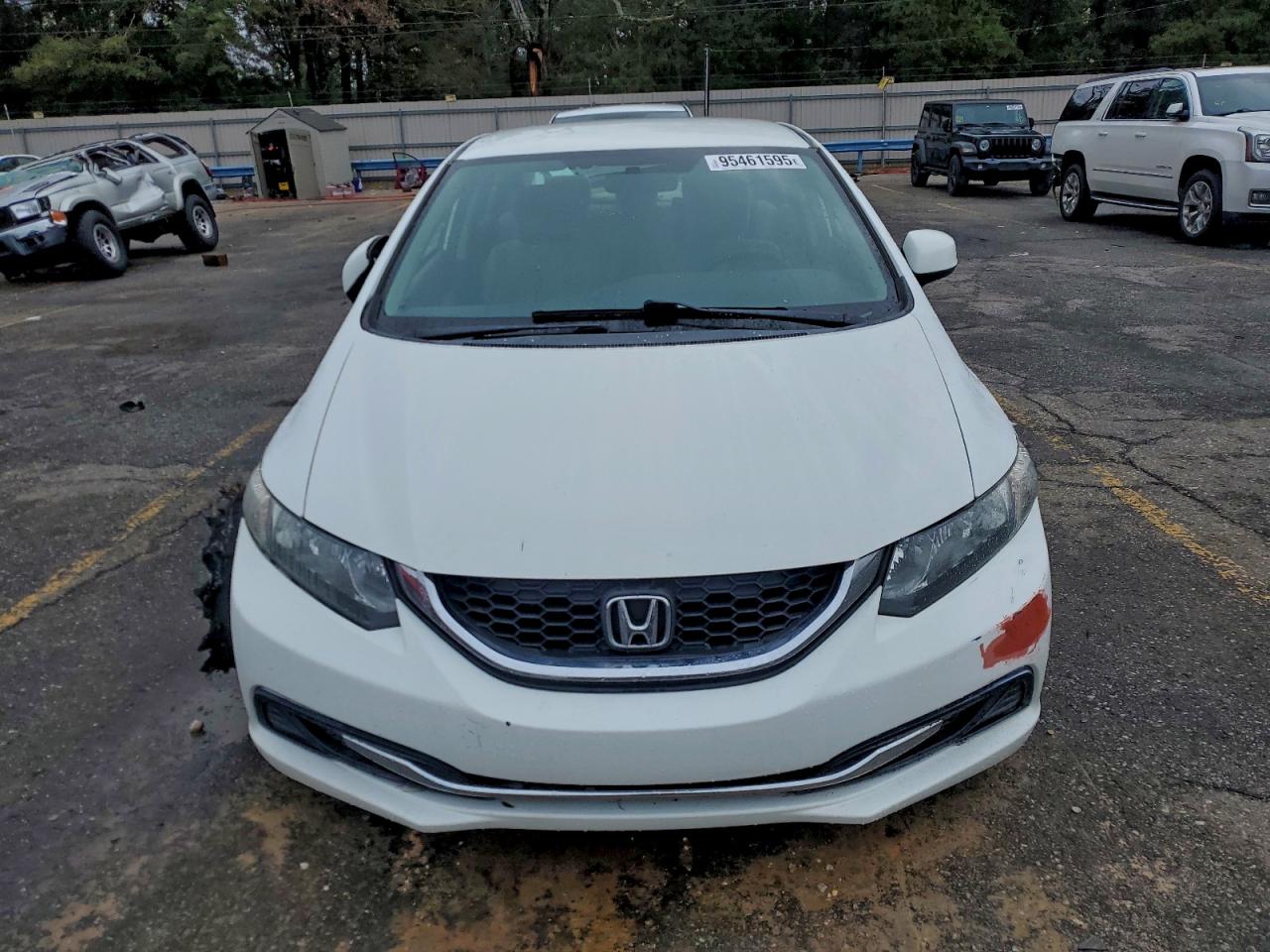 2013 Honda Civic Lx White vin: 2HGFB2F53DH590894