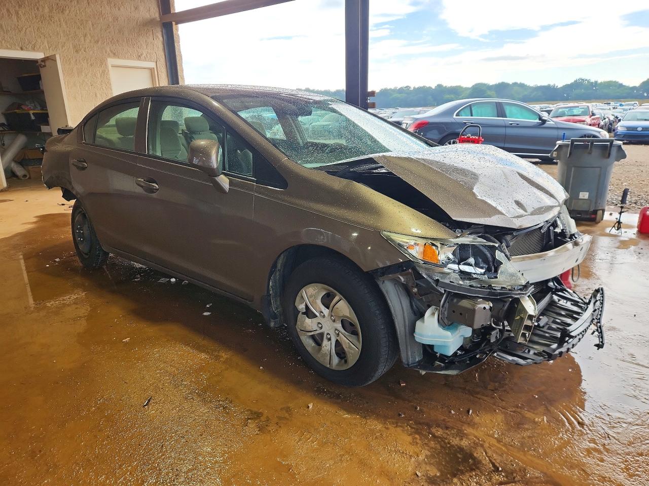 2013 Honda Civic Gray vin: 2HGFB2F53DH590927