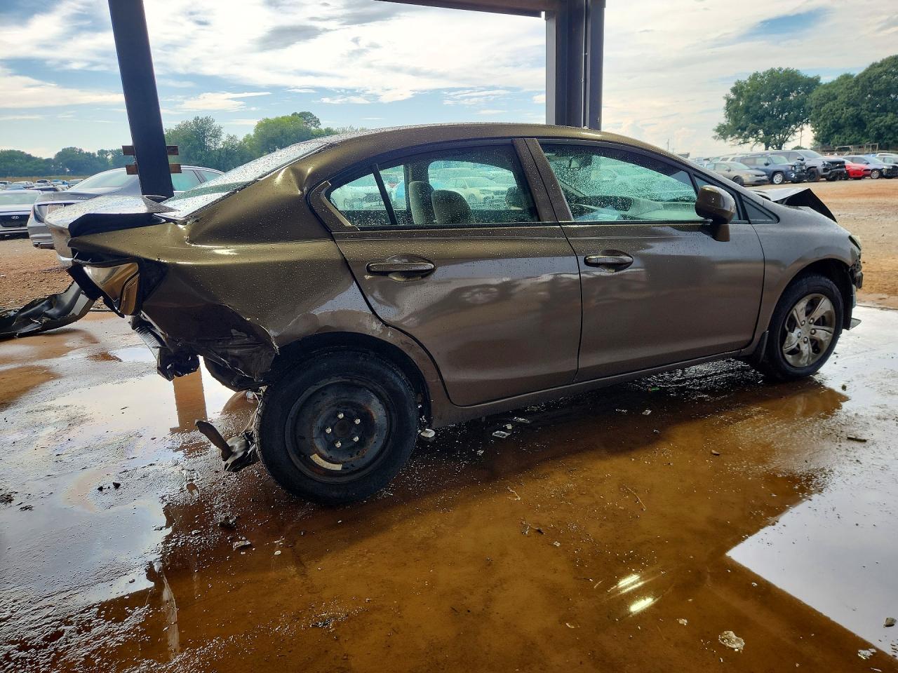 2013 Honda Civic Gray vin: 2HGFB2F53DH590927