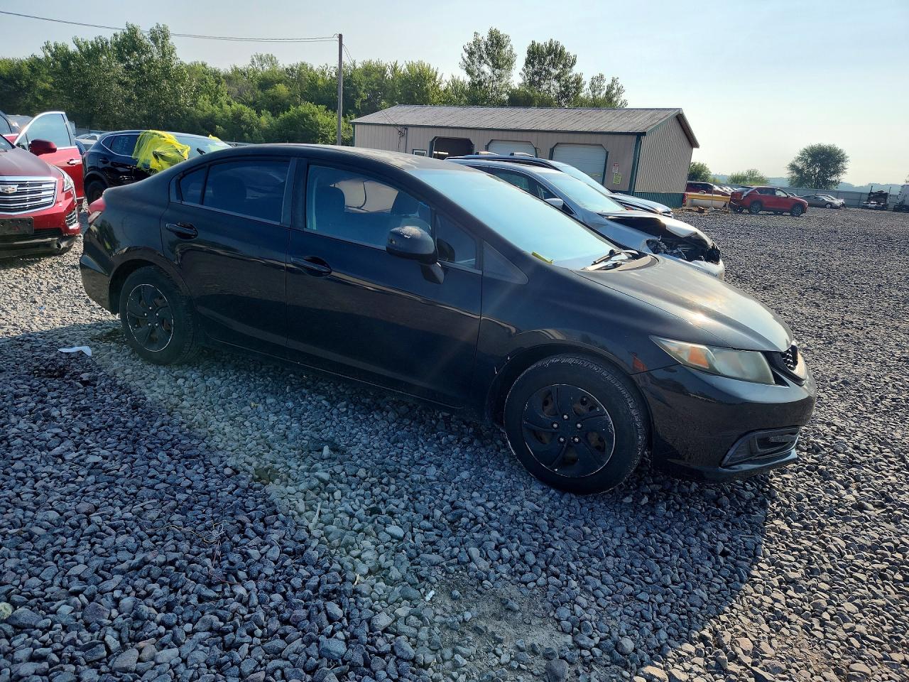 2013 Honda Civic Lx Black vin: 2HGFB2F53DH591740