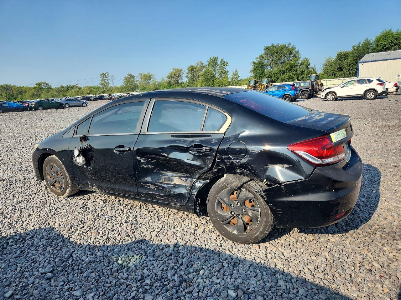 2013 Honda Civic Lx Black vin: 2HGFB2F53DH591740