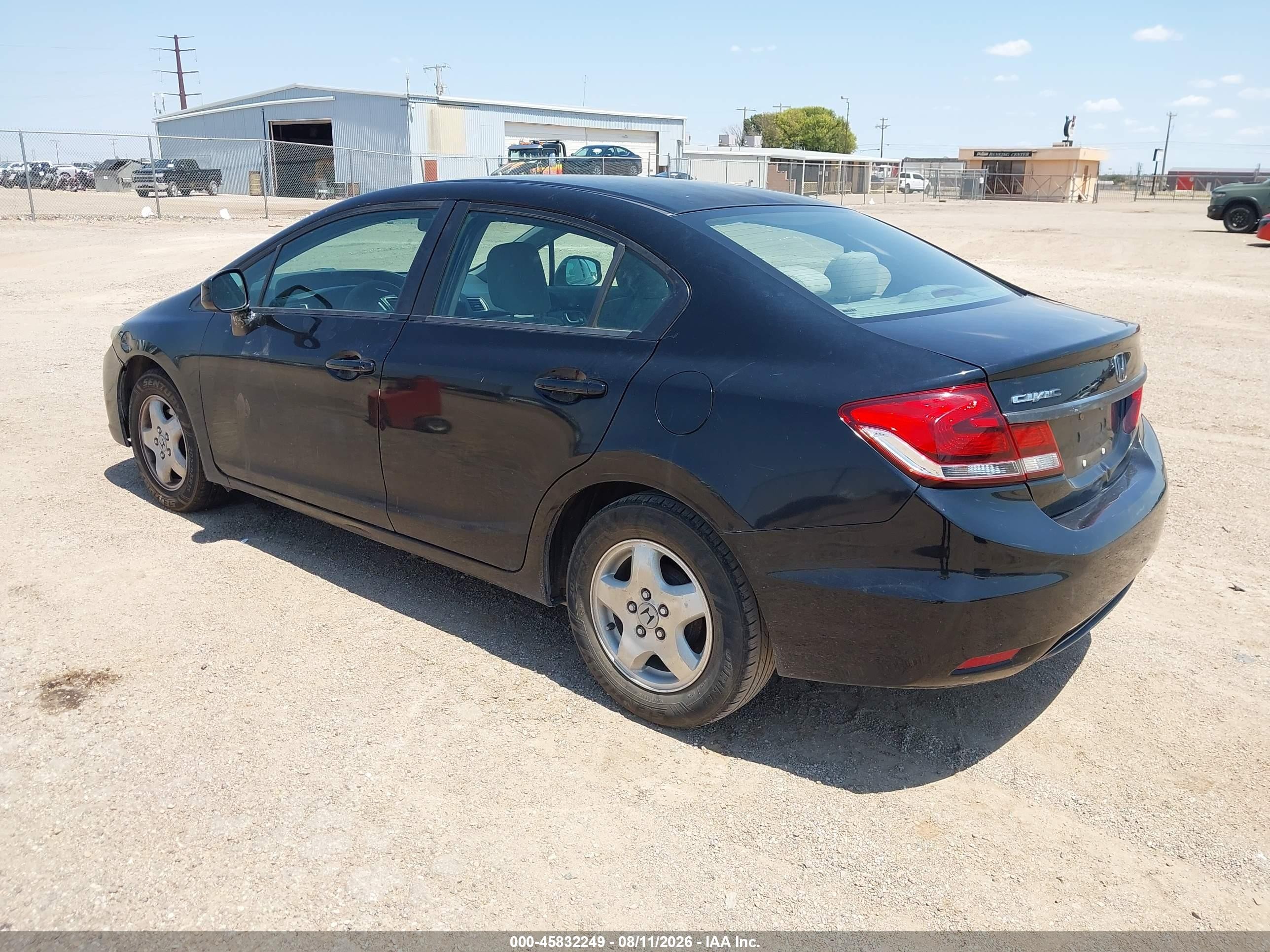 2013 Honda Civic Lx Black vin: 2HGFB2F53DH601733