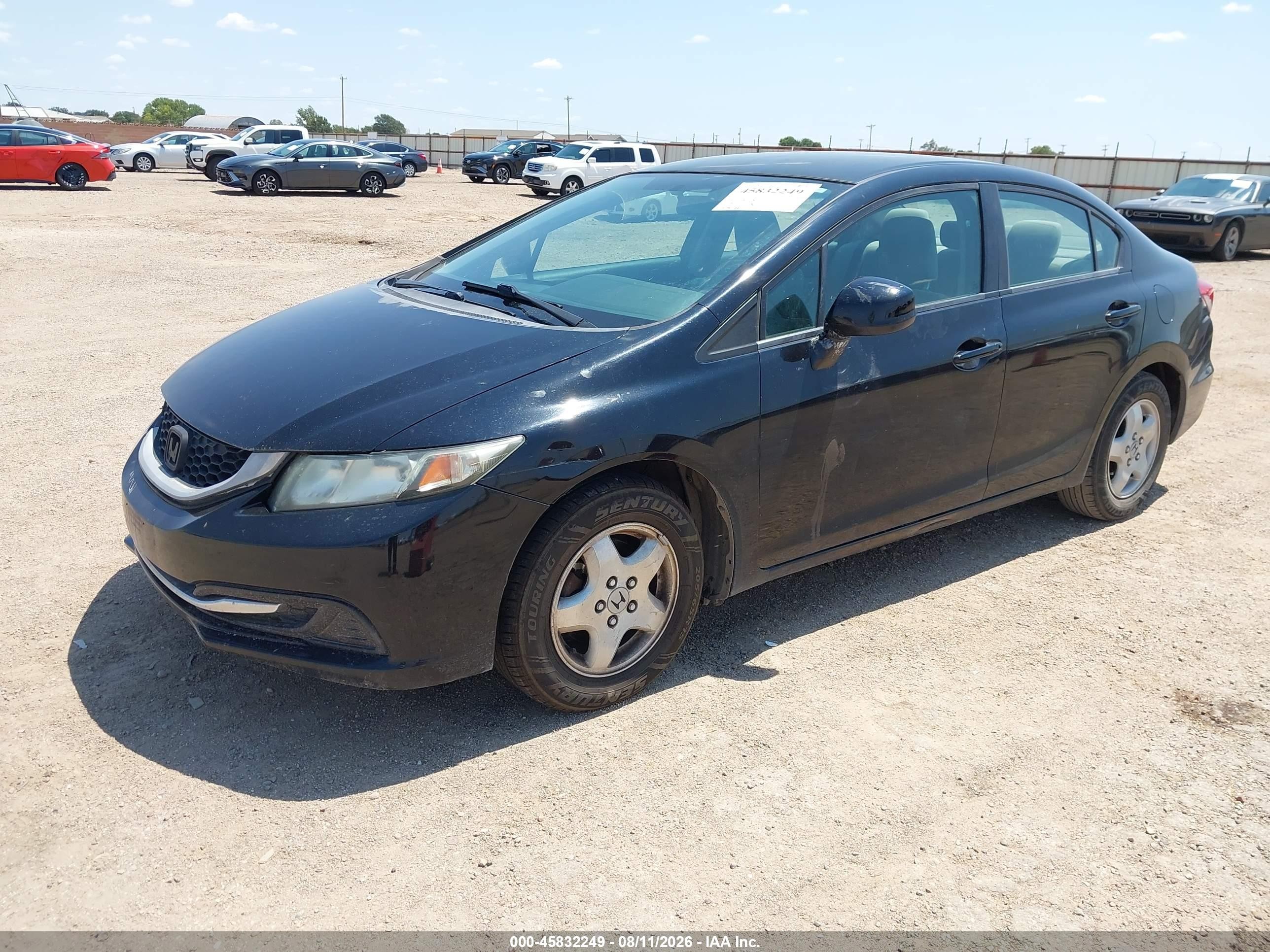 2013 Honda Civic Lx Black vin: 2HGFB2F53DH601733