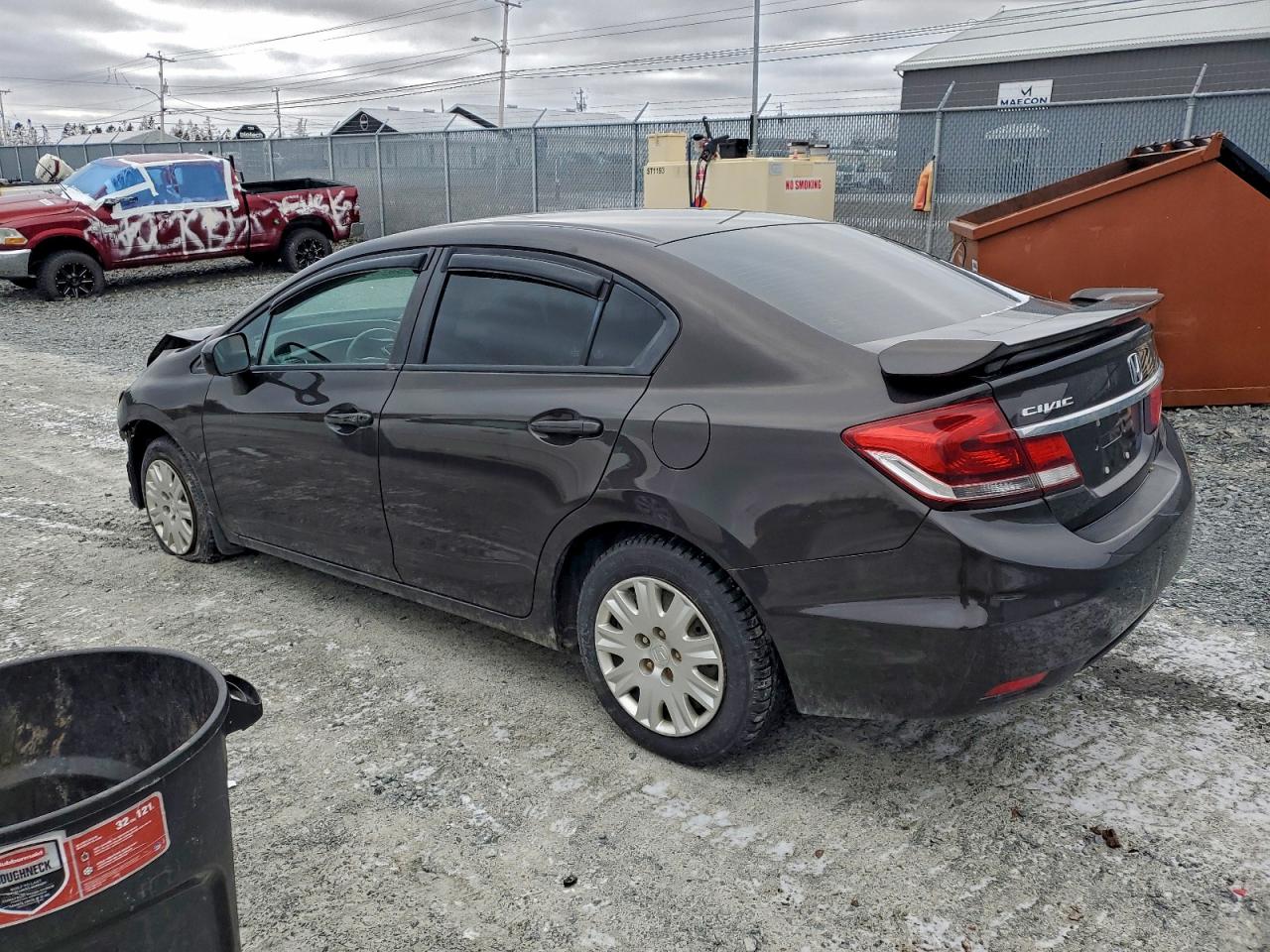 2014 Honda Civic Lx Brown vin: 2HGFB2F53EH019861