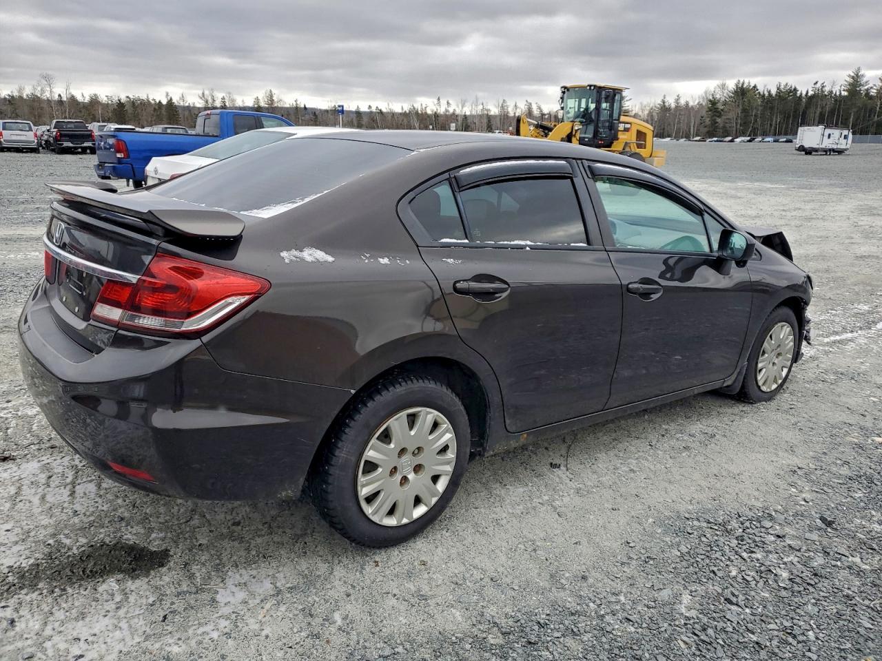 2014 Honda Civic Lx Brown vin: 2HGFB2F53EH019861