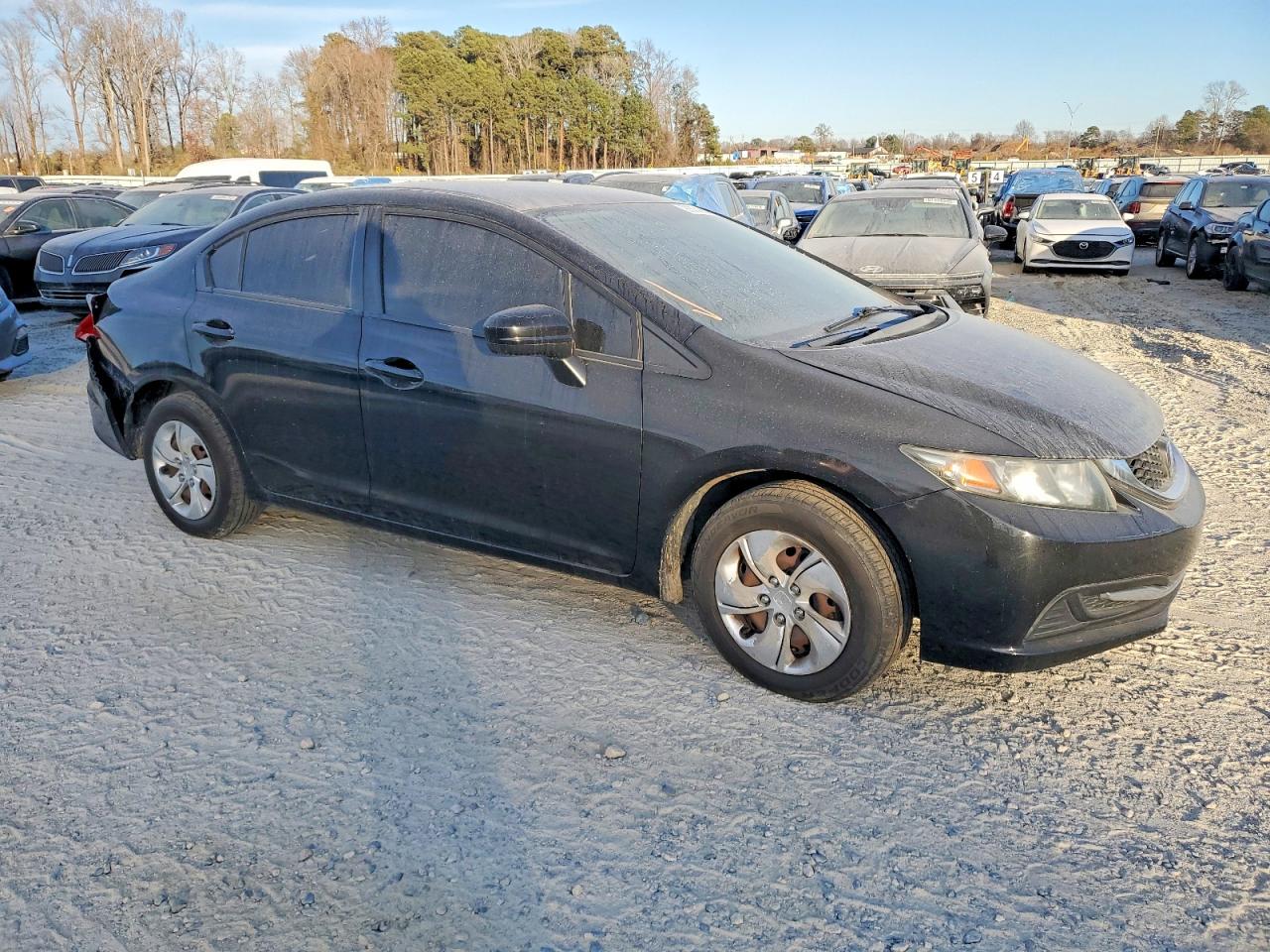 2014 Honda Civic Lx Black vin: 2HGFB2F53EH509488