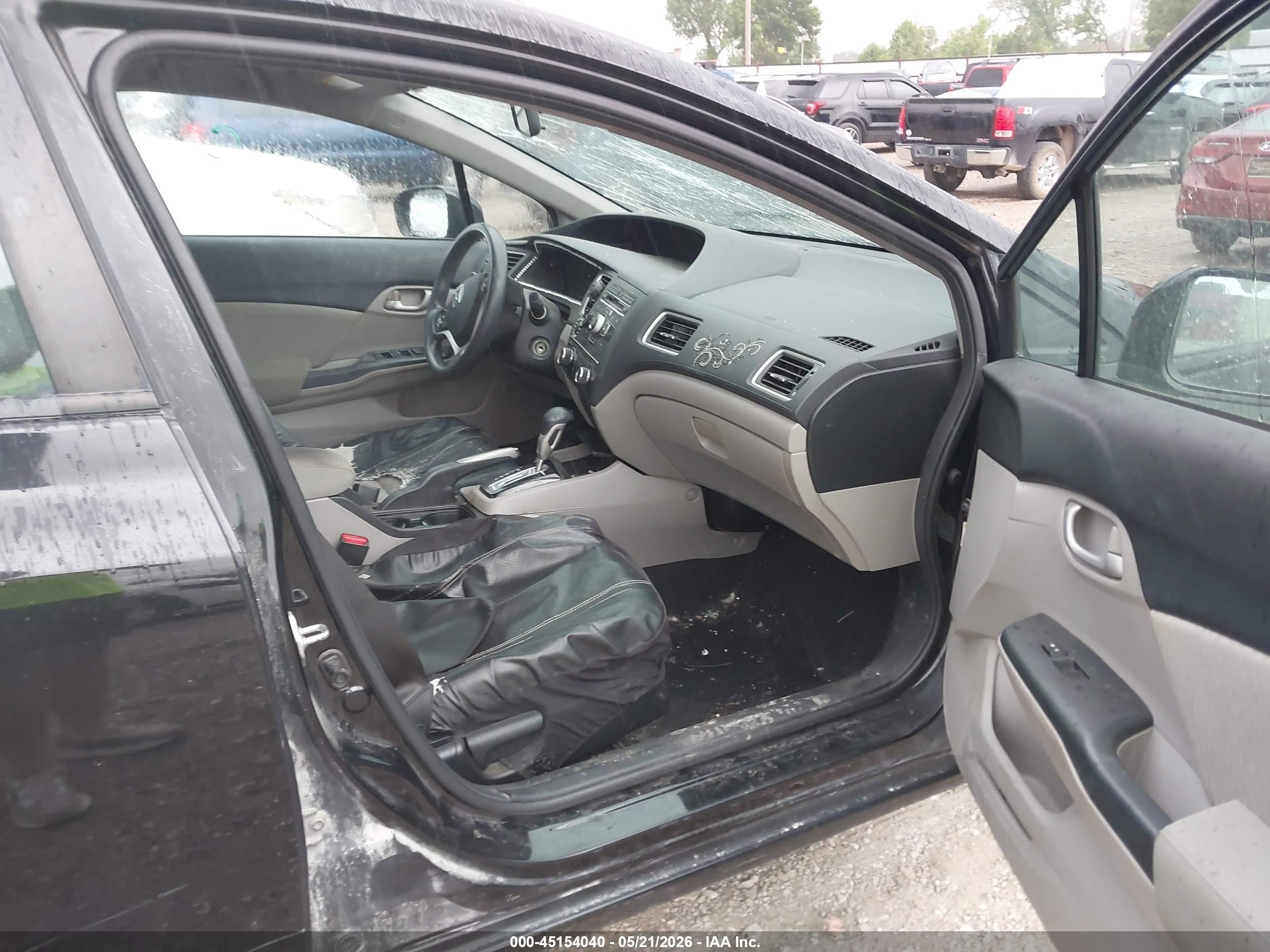 2014 Honda Civic Lx Black vin: 2HGFB2F53EH533385