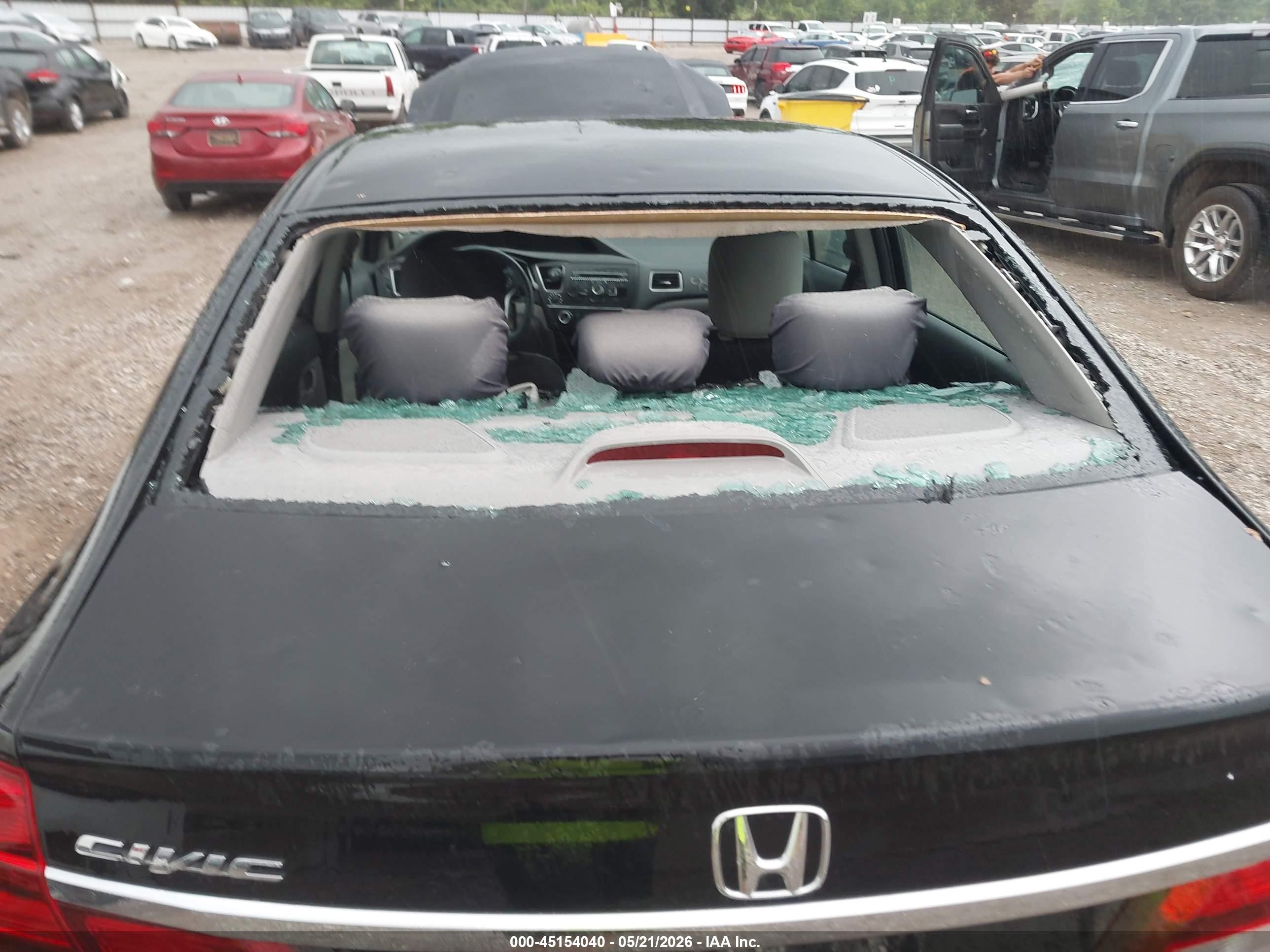 2014 Honda Civic Lx Black vin: 2HGFB2F53EH533385