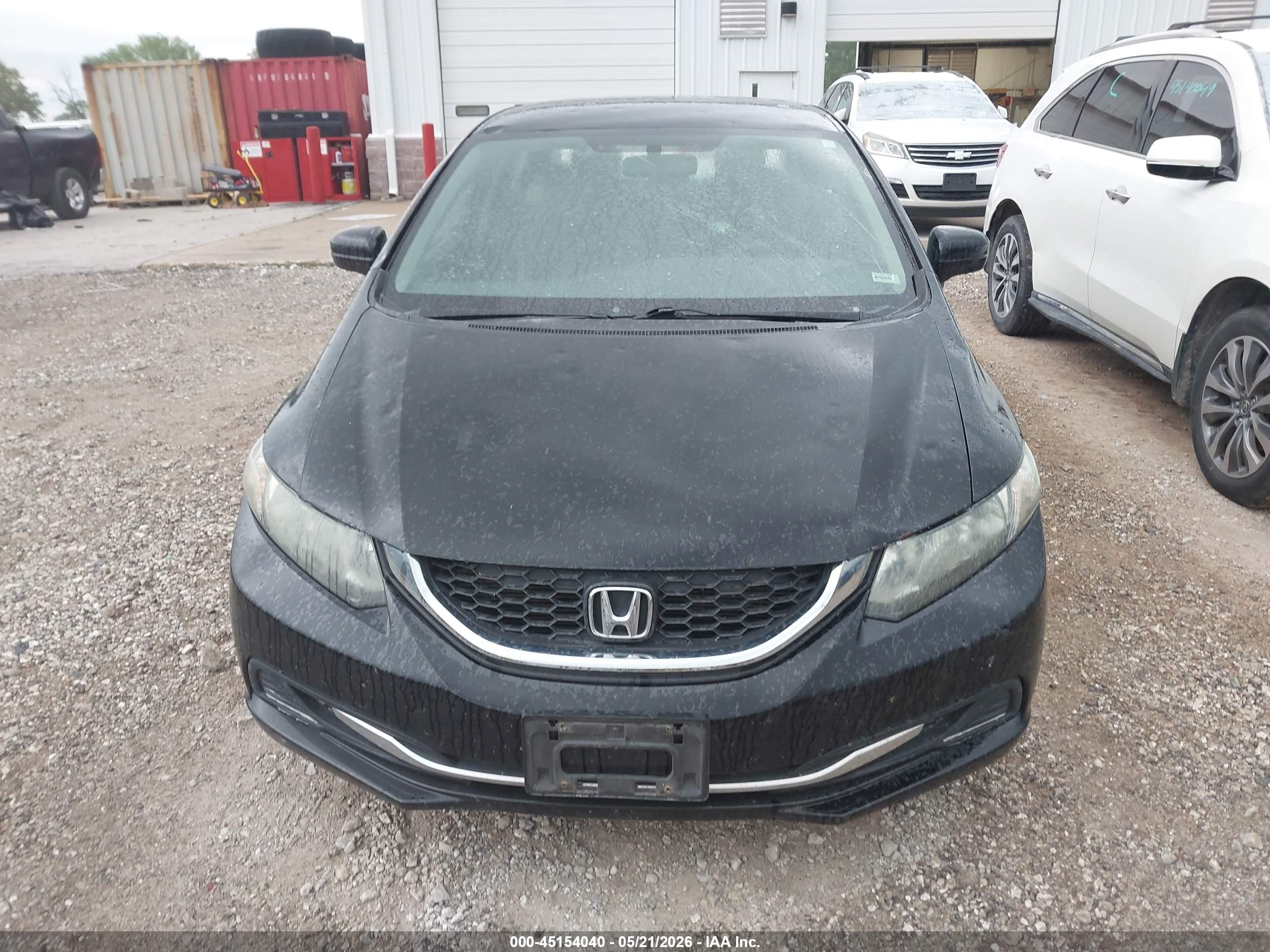 2014 Honda Civic Lx Black vin: 2HGFB2F53EH533385