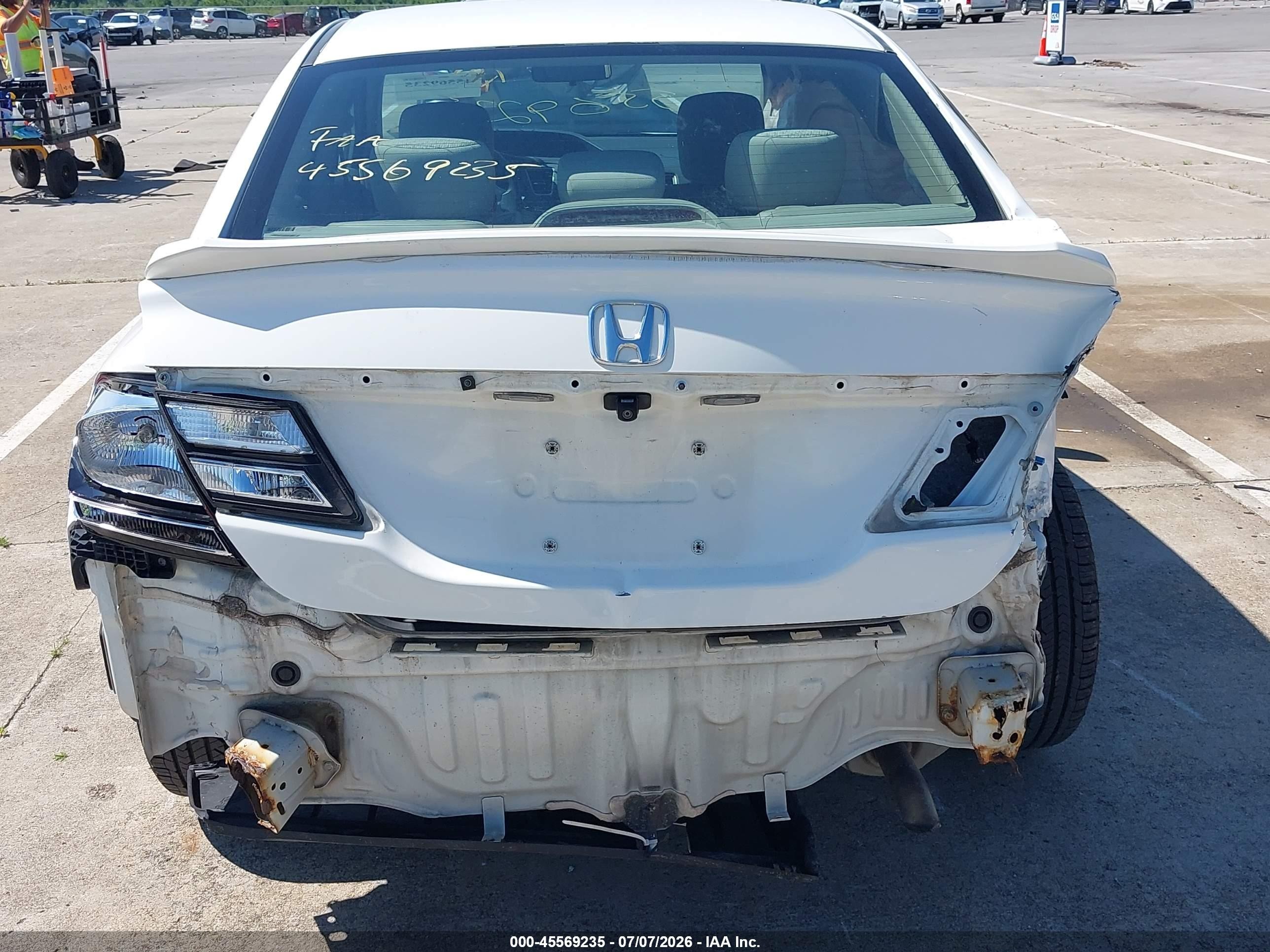 2014 Honda Civic Lx White vin: 2HGFB2F53EH541020