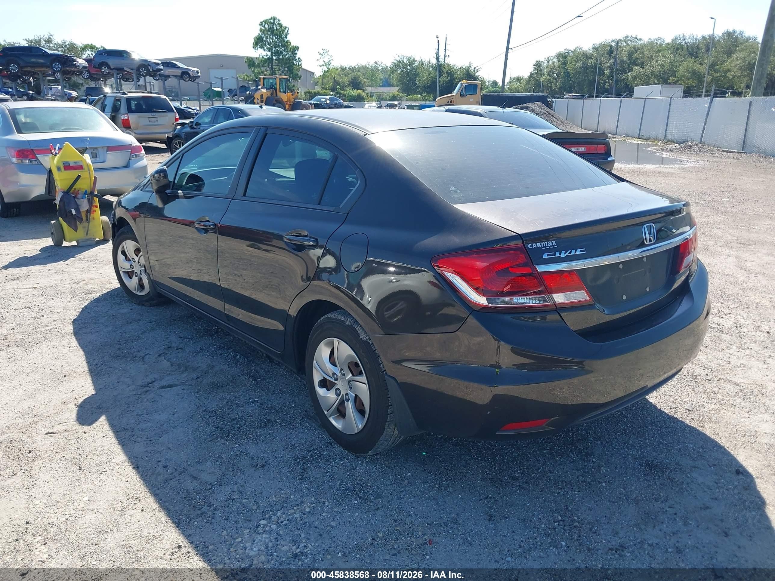 2014 Honda Civic Lx Серый vin: 2HGFB2F53EH542670