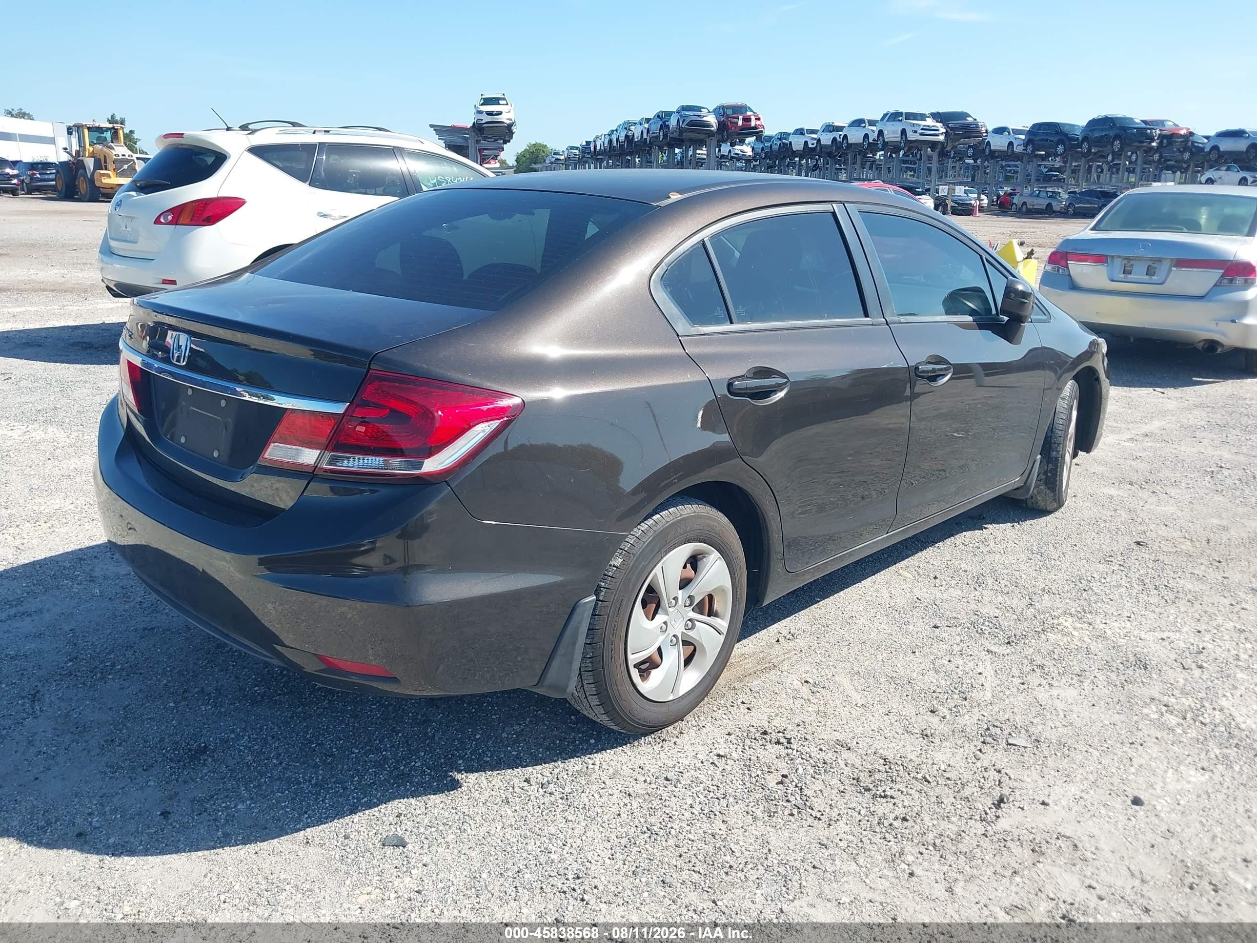 2014 Honda Civic Lx Серый vin: 2HGFB2F53EH542670