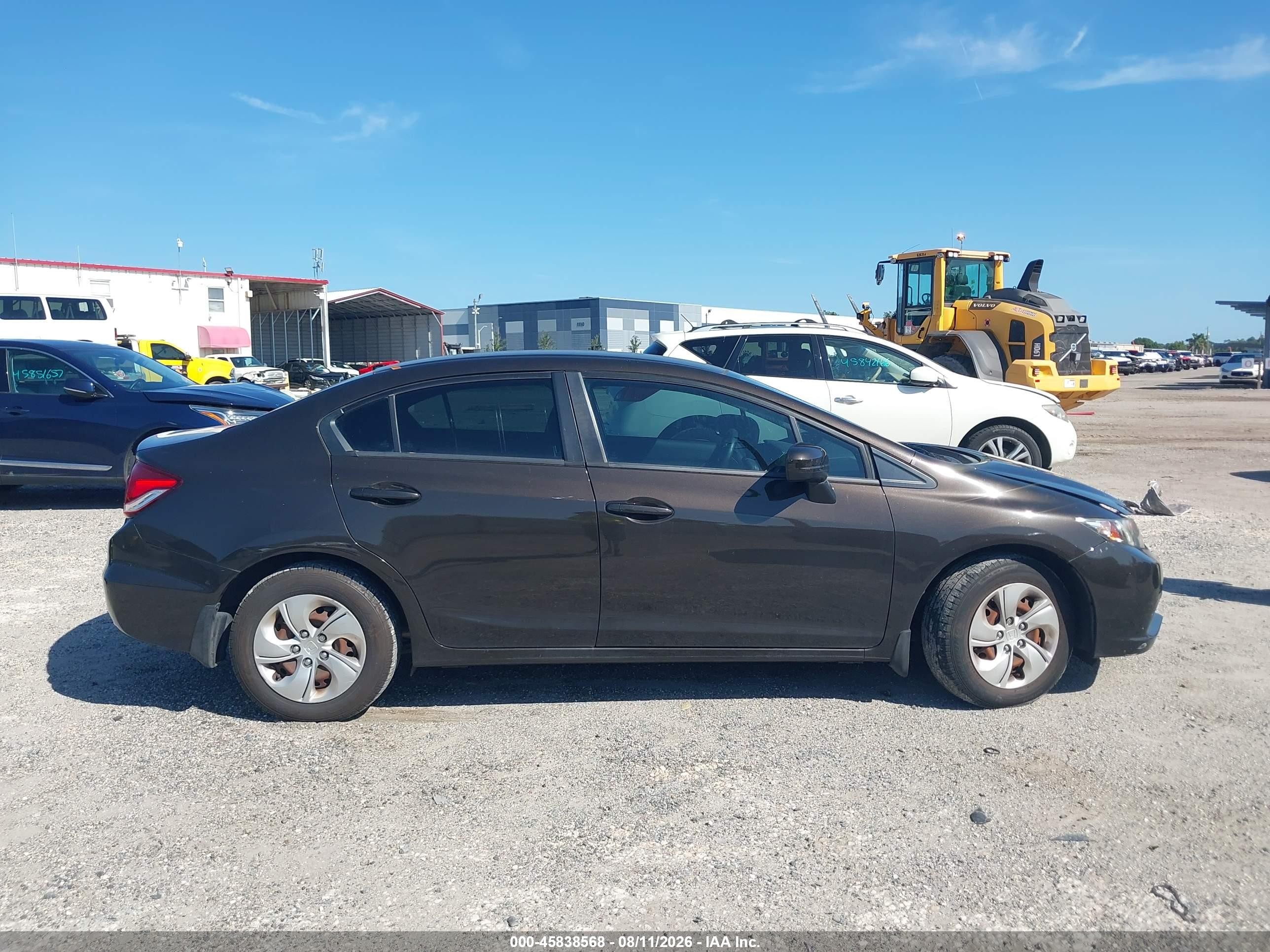 2014 Honda Civic Lx Серый vin: 2HGFB2F53EH542670