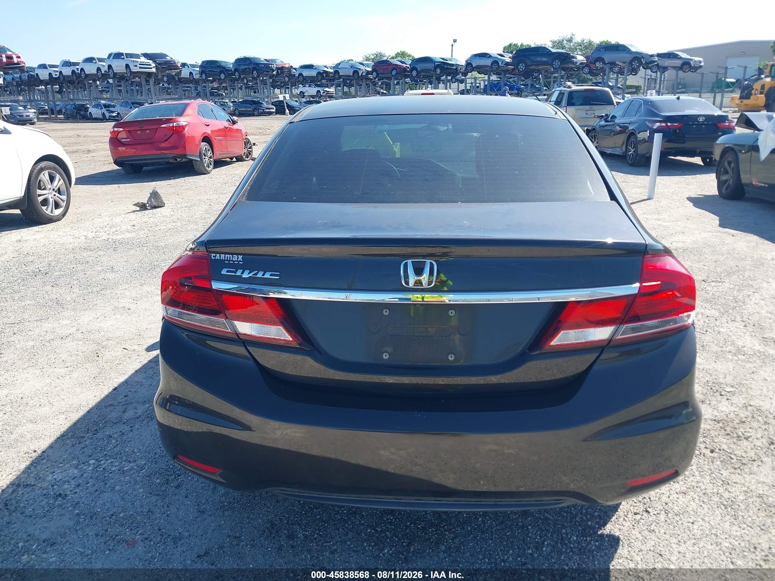 2014 Honda Civic Lx Серый vin: 2HGFB2F53EH542670
