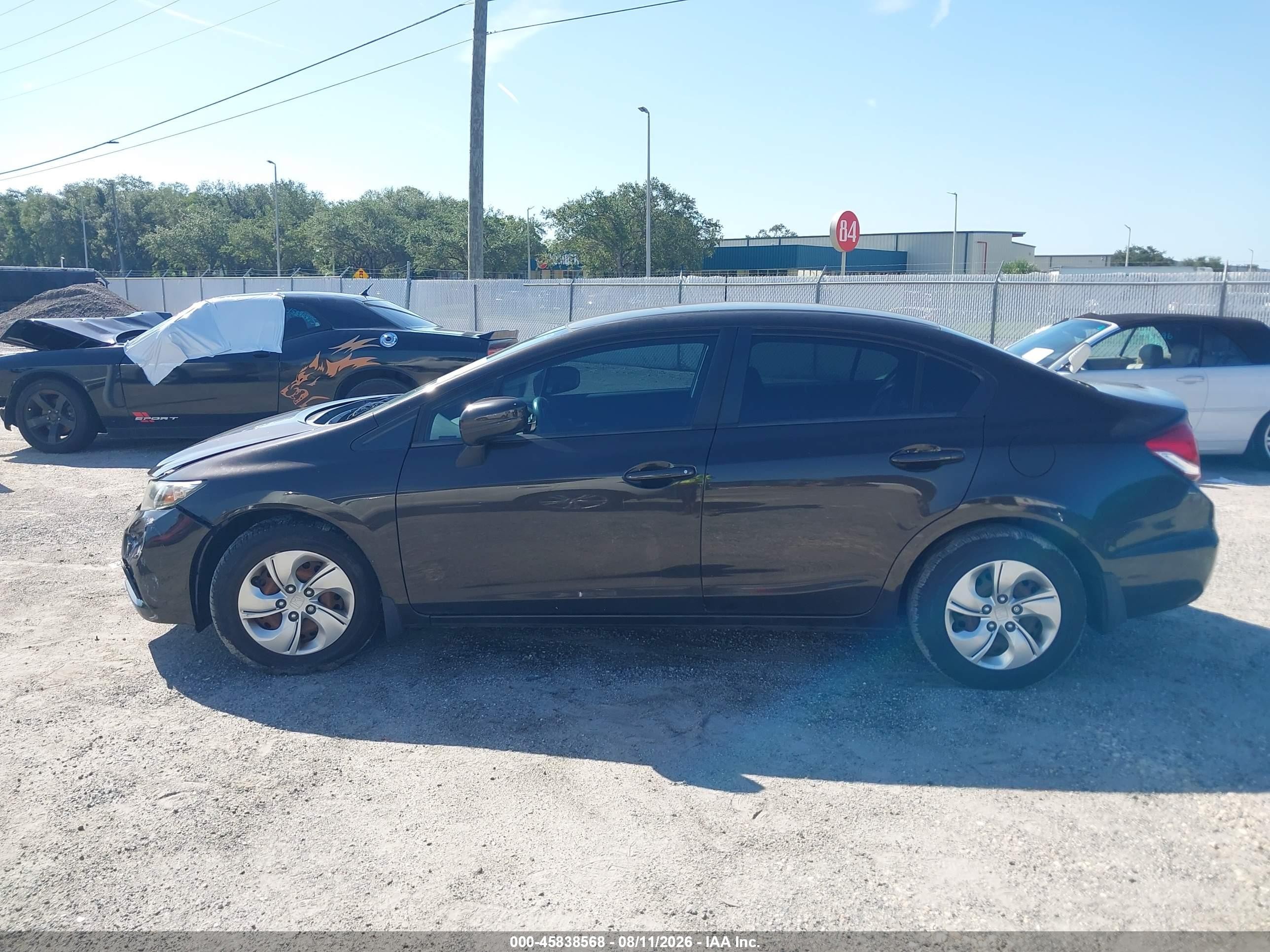 2014 Honda Civic Lx Серый vin: 2HGFB2F53EH542670