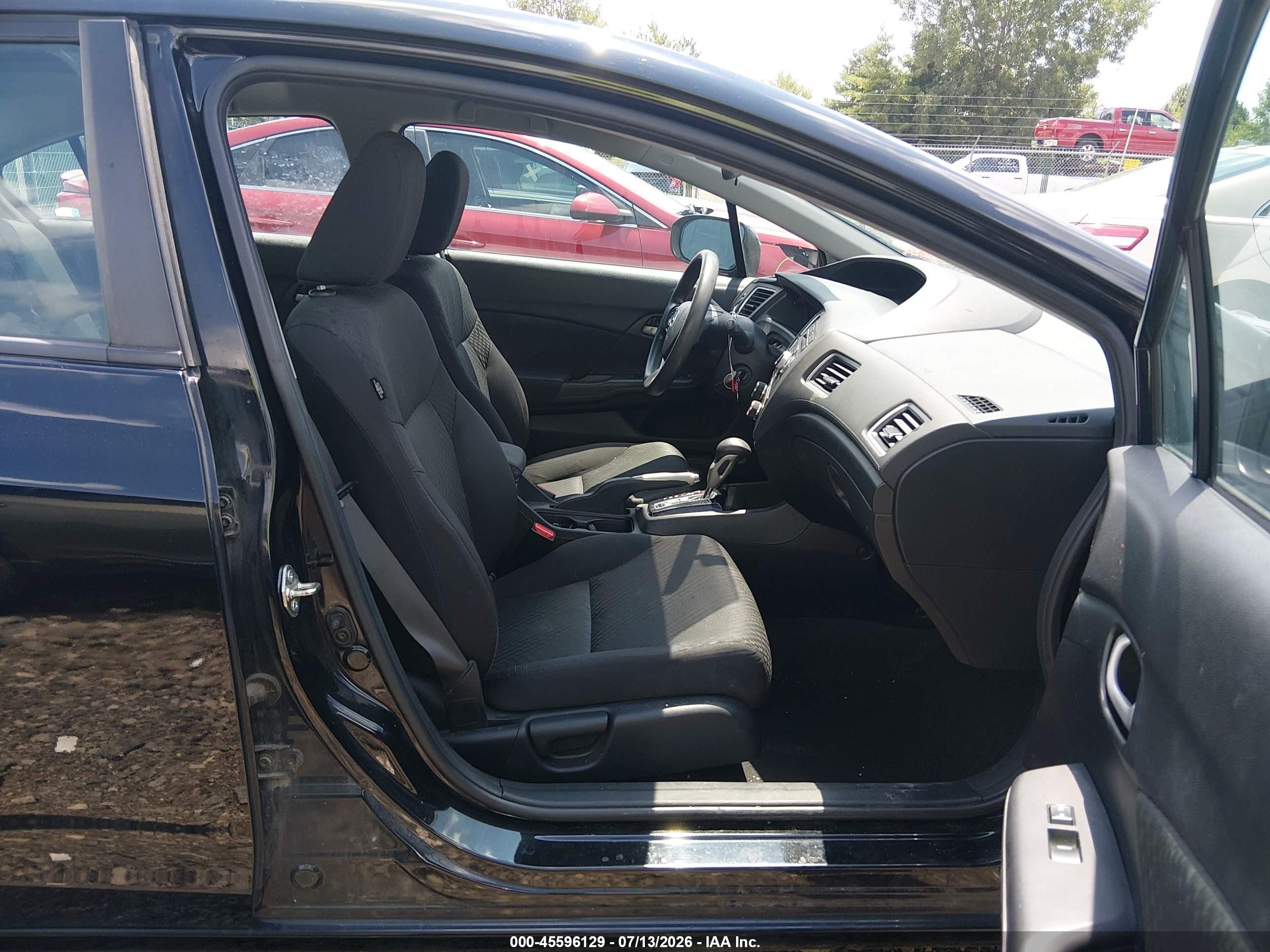 2014 Honda Civic Lx Black vin: 2HGFB2F53EH544127