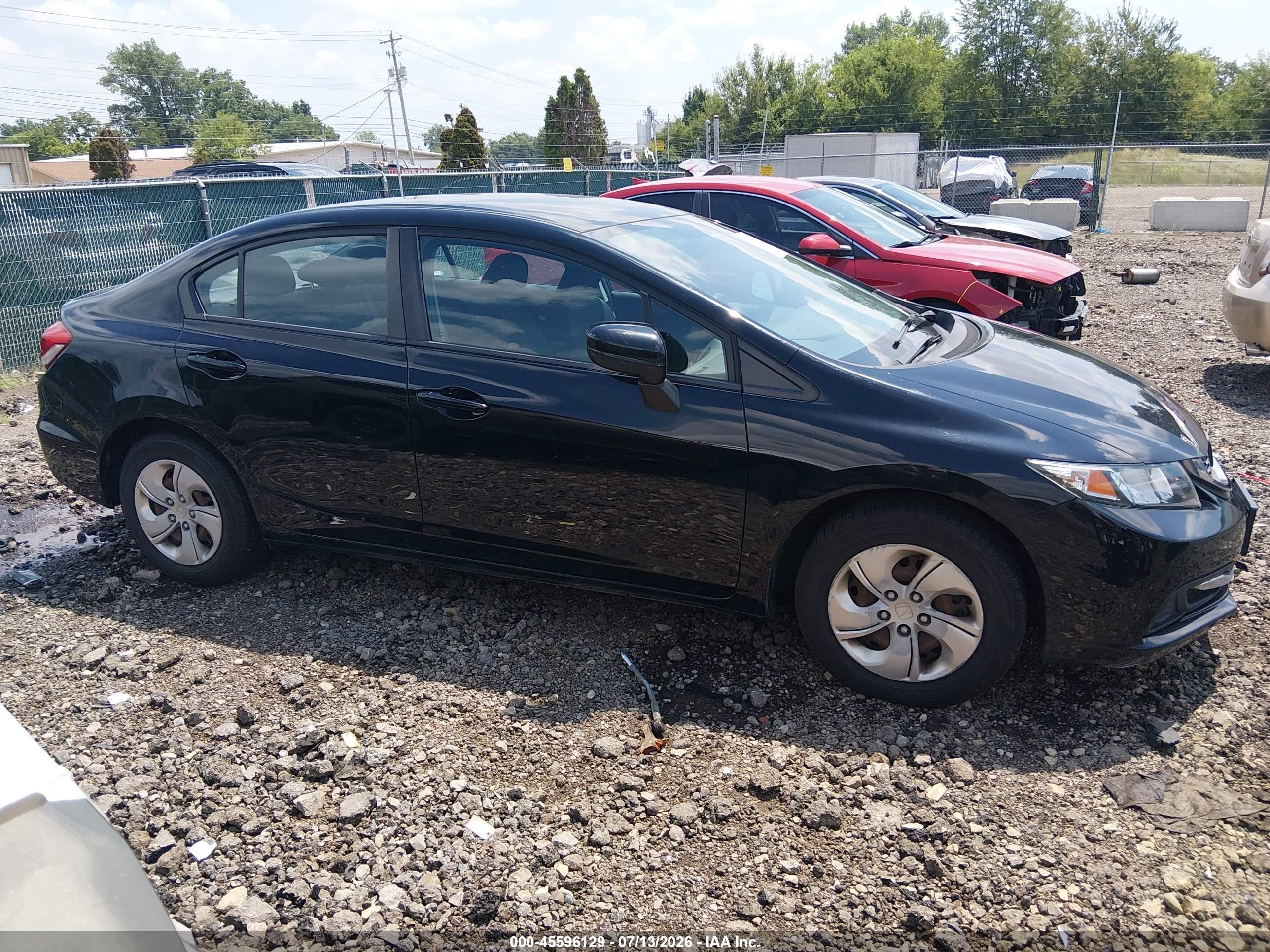 2014 Honda Civic Lx Black vin: 2HGFB2F53EH544127