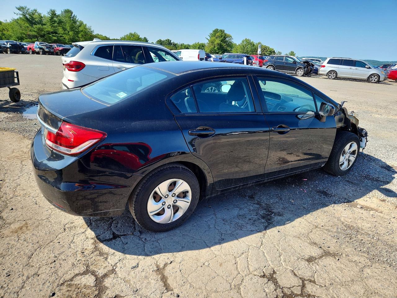 2014 Honda Civic Lx Black vin: 2HGFB2F53EH549585