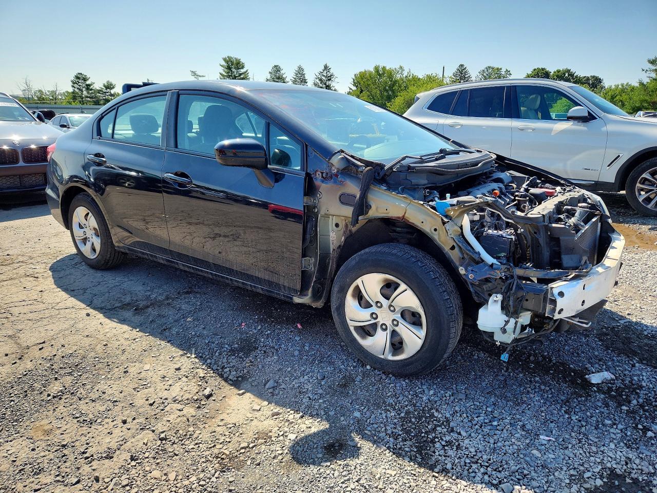 2014 Honda Civic Lx Black vin: 2HGFB2F53EH549585