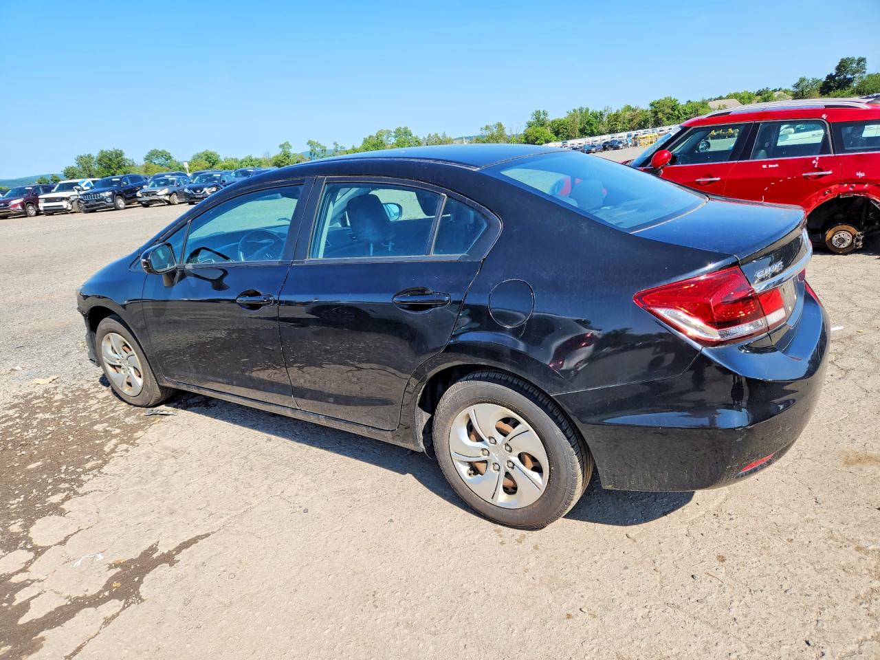 2014 Honda Civic Lx Black vin: 2HGFB2F53EH549585