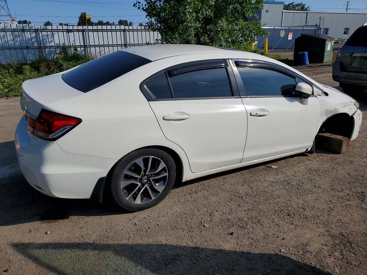 2015 Honda Civic Lx White vin: 2HGFB2F53FH021482