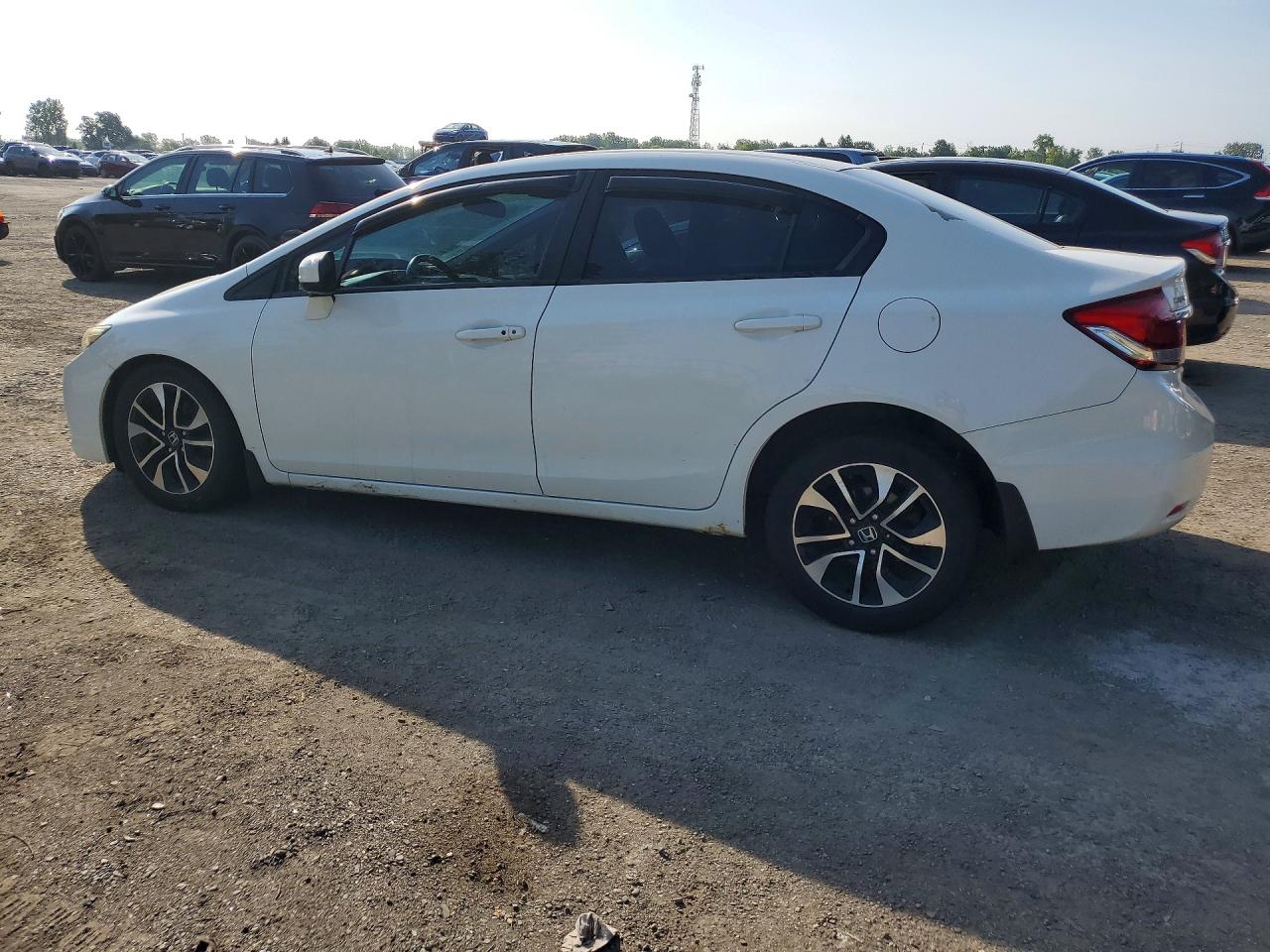 2015 Honda Civic Lx White vin: 2HGFB2F53FH021482