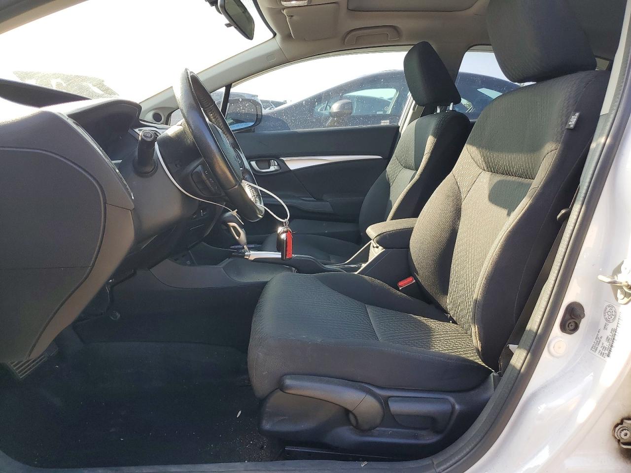 2015 Honda Civic Lx White vin: 2HGFB2F53FH021482