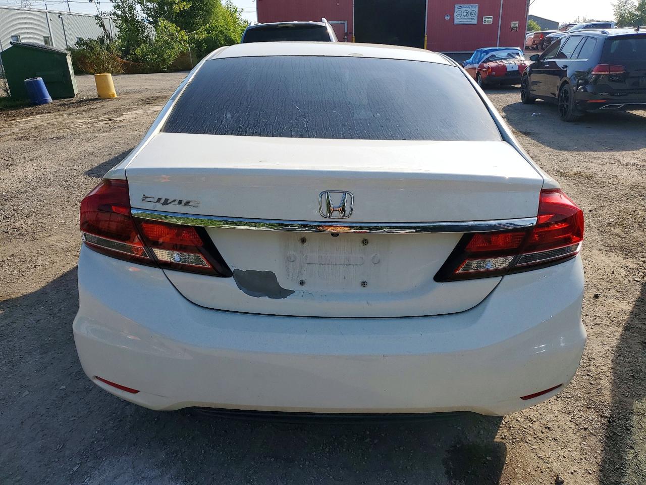 2015 Honda Civic Lx White vin: 2HGFB2F53FH021482