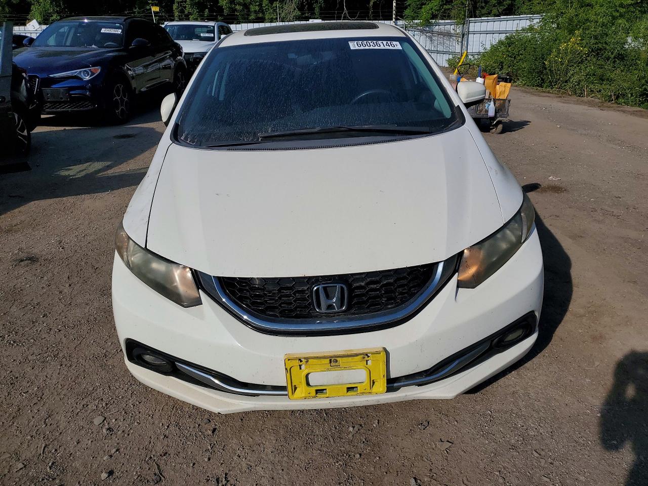 2015 Honda Civic Lx White vin: 2HGFB2F53FH021482