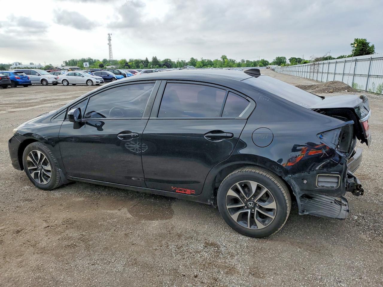 2015 Honda Civic Lx Black vin: 2HGFB2F53FH041893