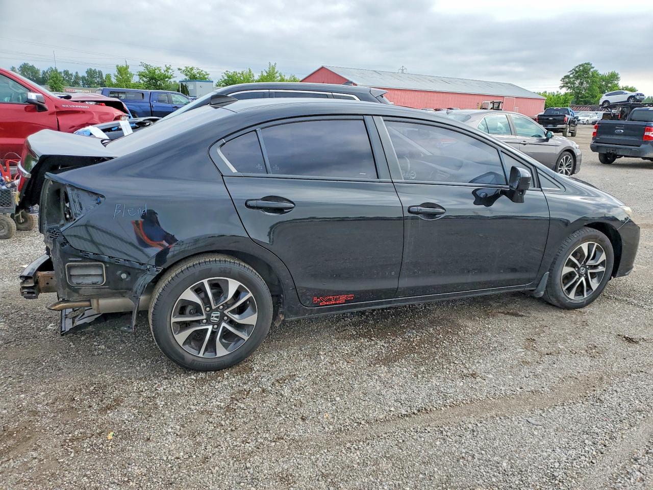 2015 Honda Civic Lx Black vin: 2HGFB2F53FH041893