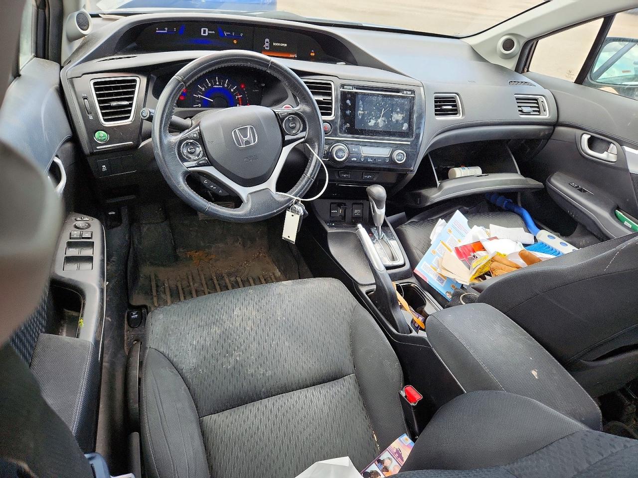 2015 Honda Civic Lx Gray vin: 2HGFB2F53FH052795