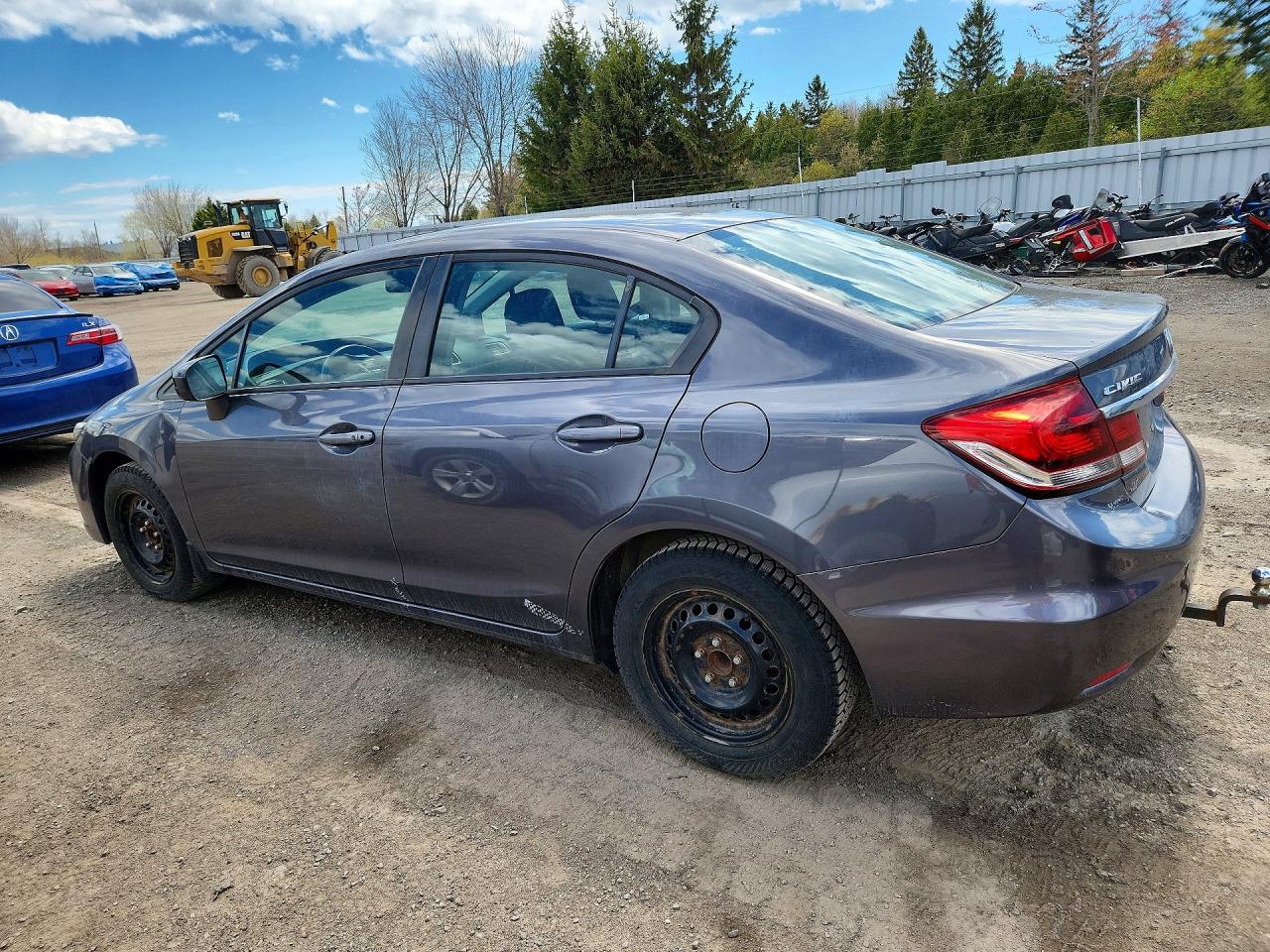 2015 Honda Civic Lx Gray vin: 2HGFB2F53FH052795