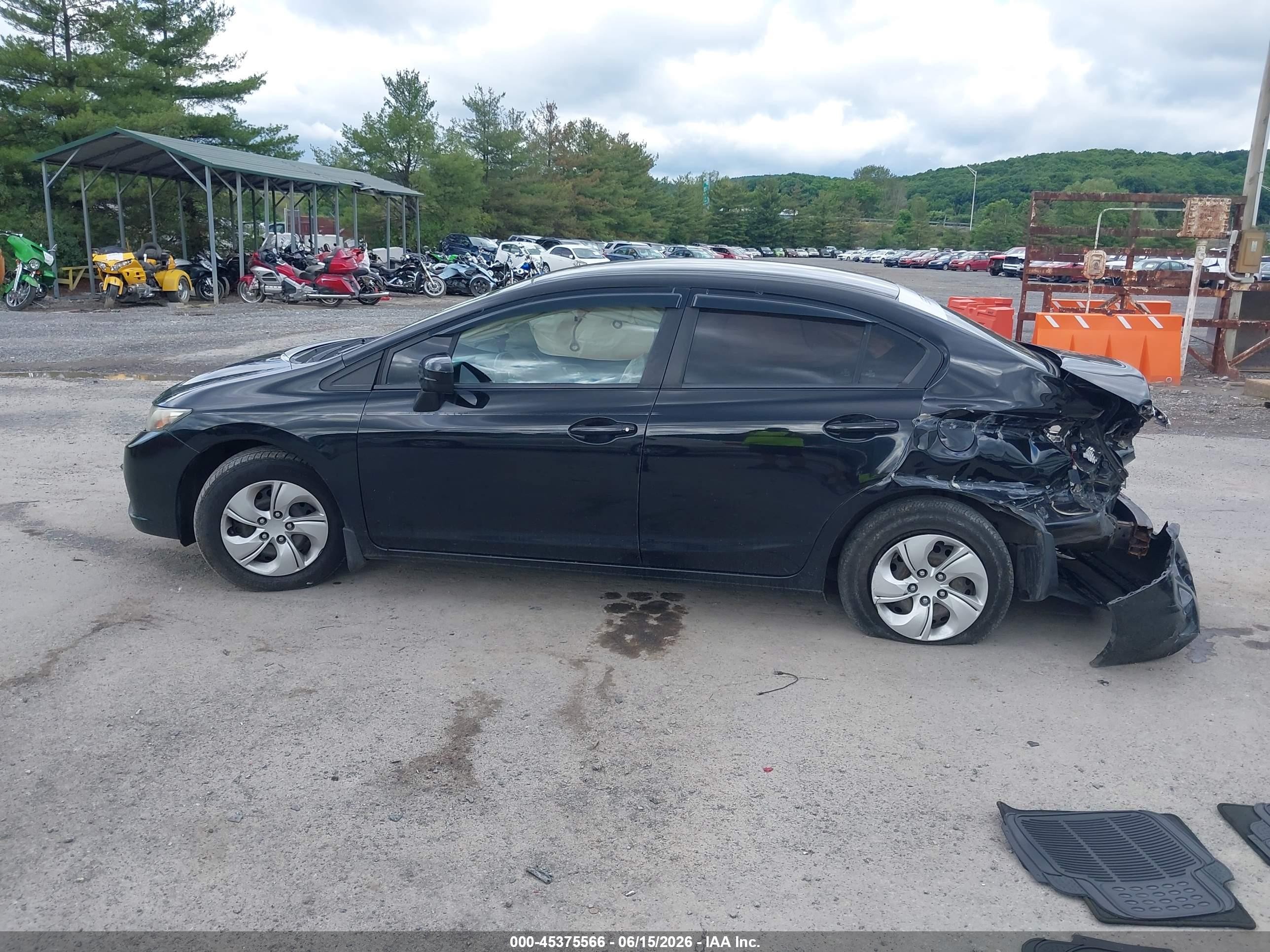 2015 Honda Civic Lx Black vin: 2HGFB2F53FH506883