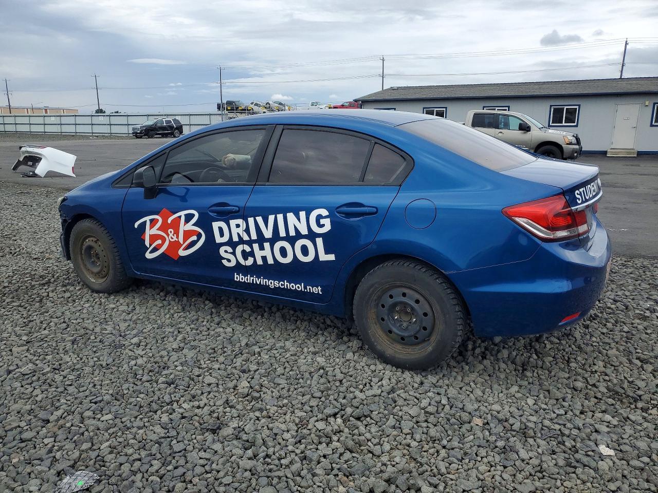 2015 Honda Civic Lx Blue vin: 2HGFB2F53FH542606