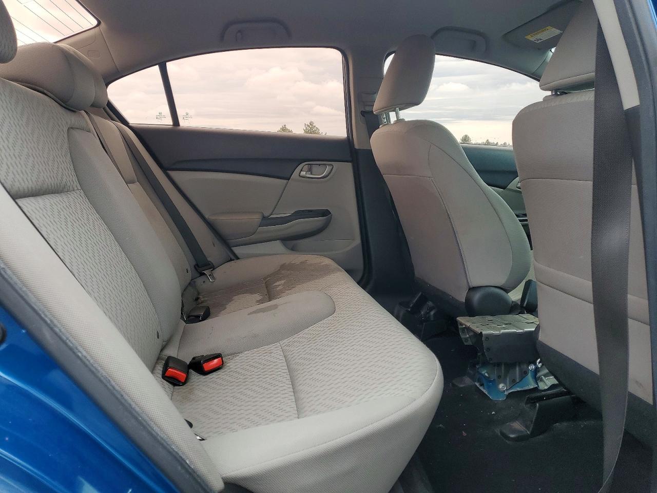 2015 Honda Civic Lx Blue vin: 2HGFB2F53FH542606