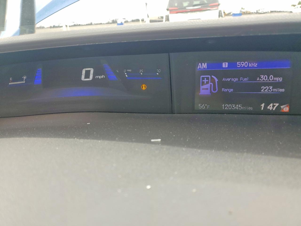 2015 Honda Civic Lx Blue vin: 2HGFB2F53FH542606