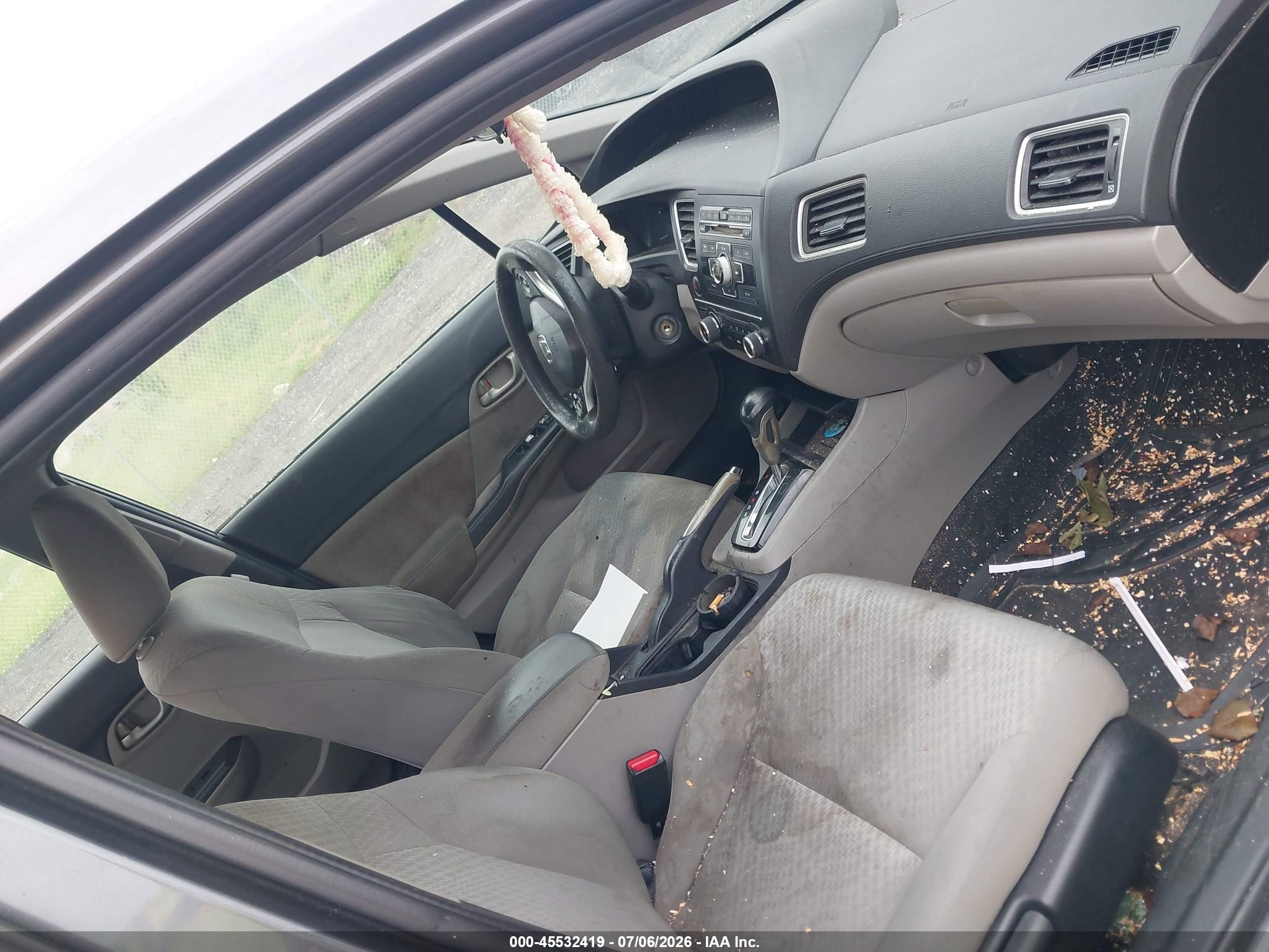 2015 Honda Civic Lx Gray vin: 2HGFB2F53FH548972