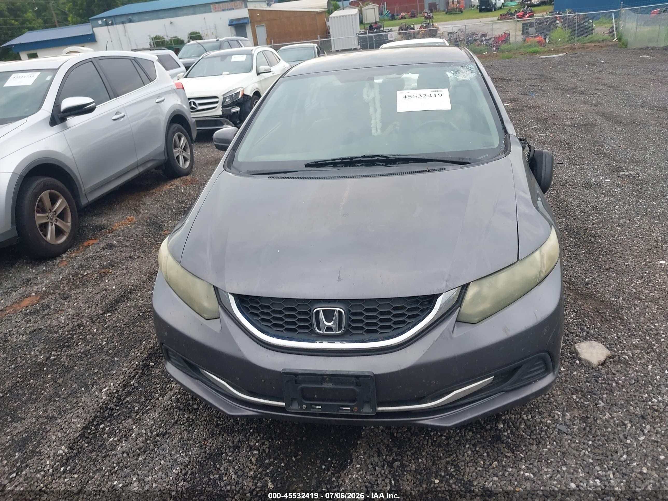 2015 Honda Civic Lx Gray vin: 2HGFB2F53FH548972