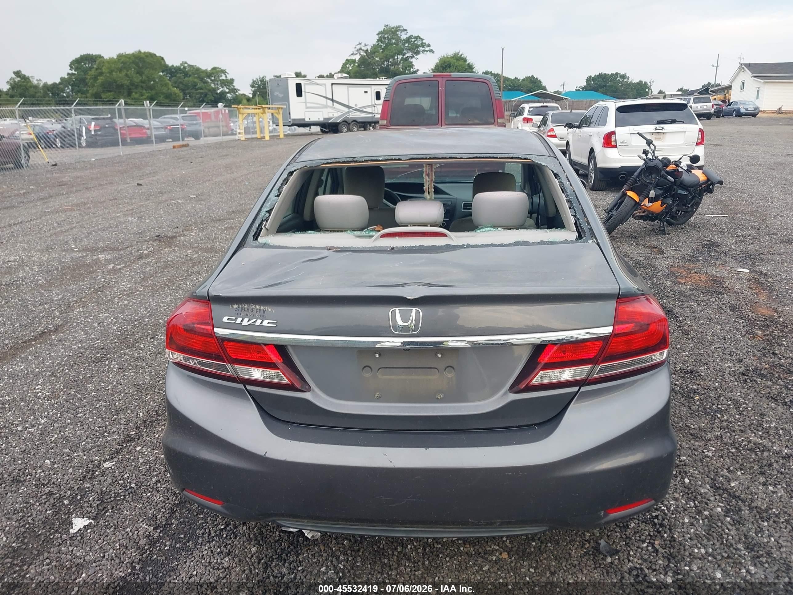 2015 Honda Civic Lx Gray vin: 2HGFB2F53FH548972