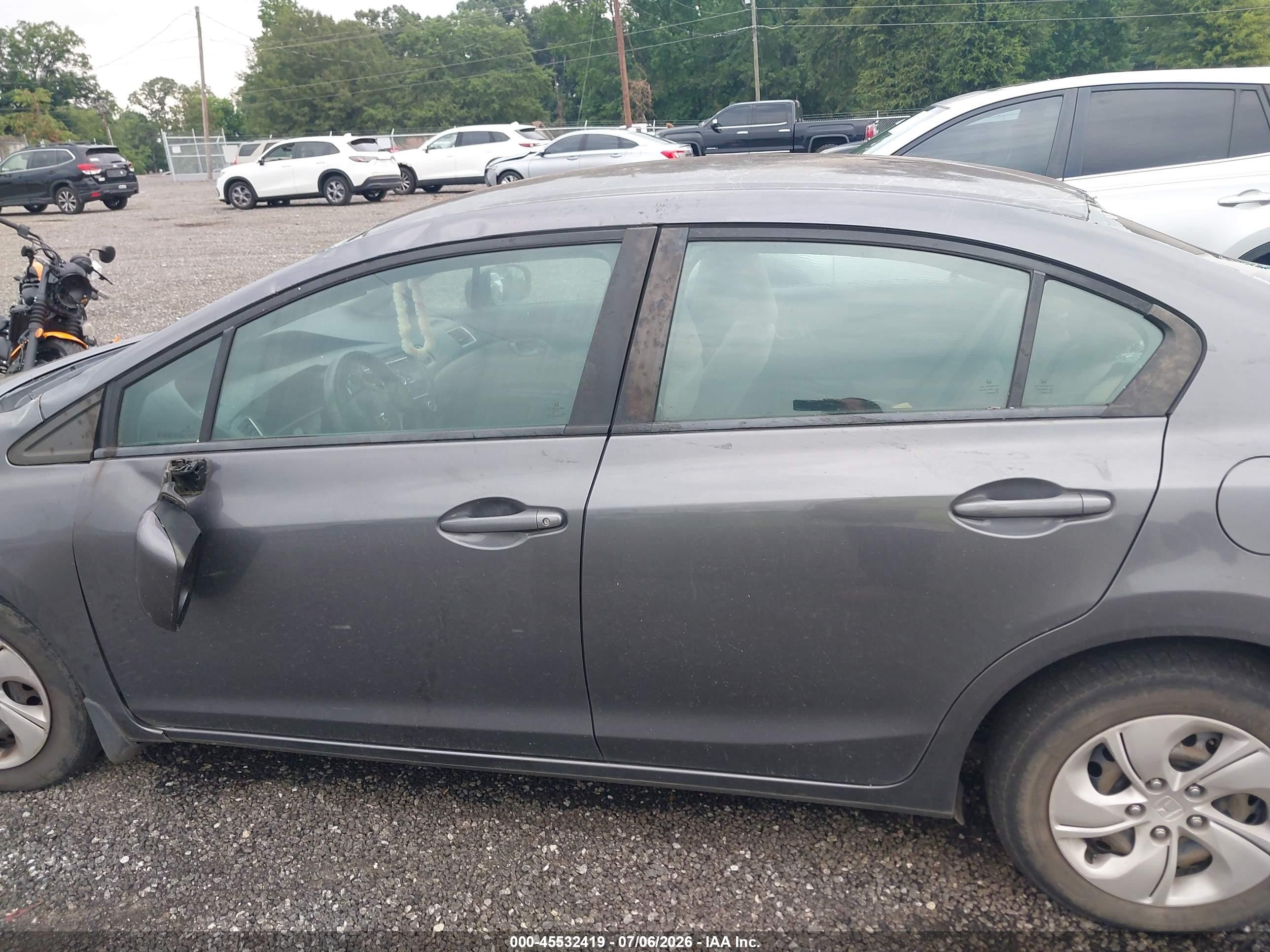 2015 Honda Civic Lx Gray vin: 2HGFB2F53FH548972