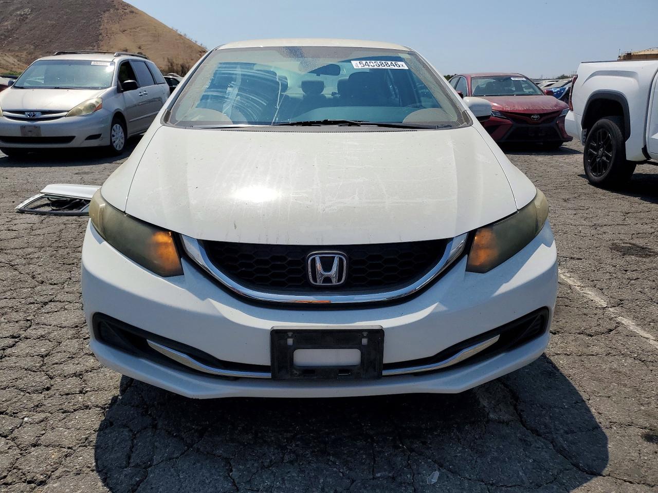 2015 Honda Civic Lx White vin: 2HGFB2F53FH551824