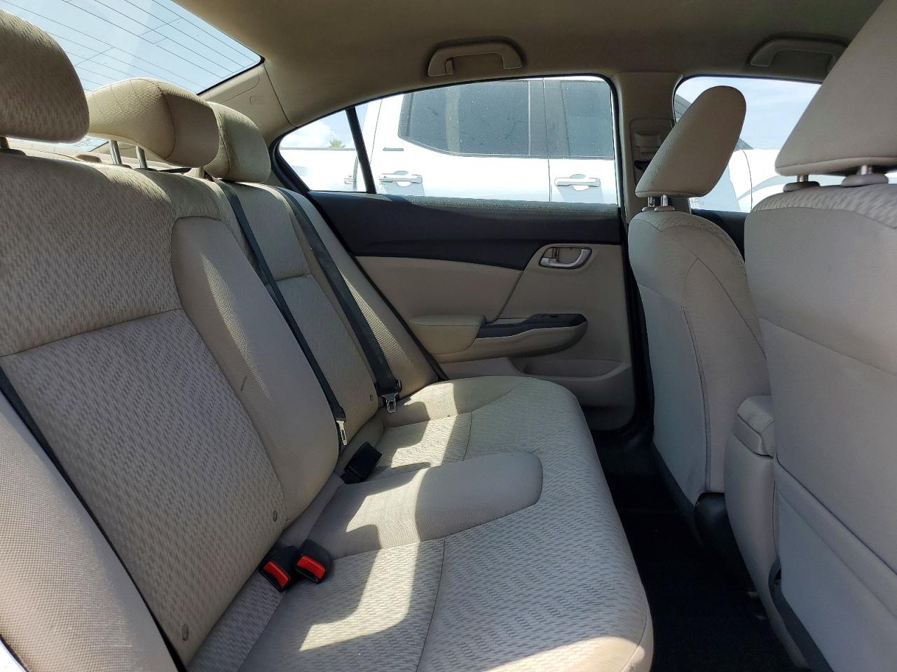 2015 Honda Civic Lx White vin: 2HGFB2F53FH551824