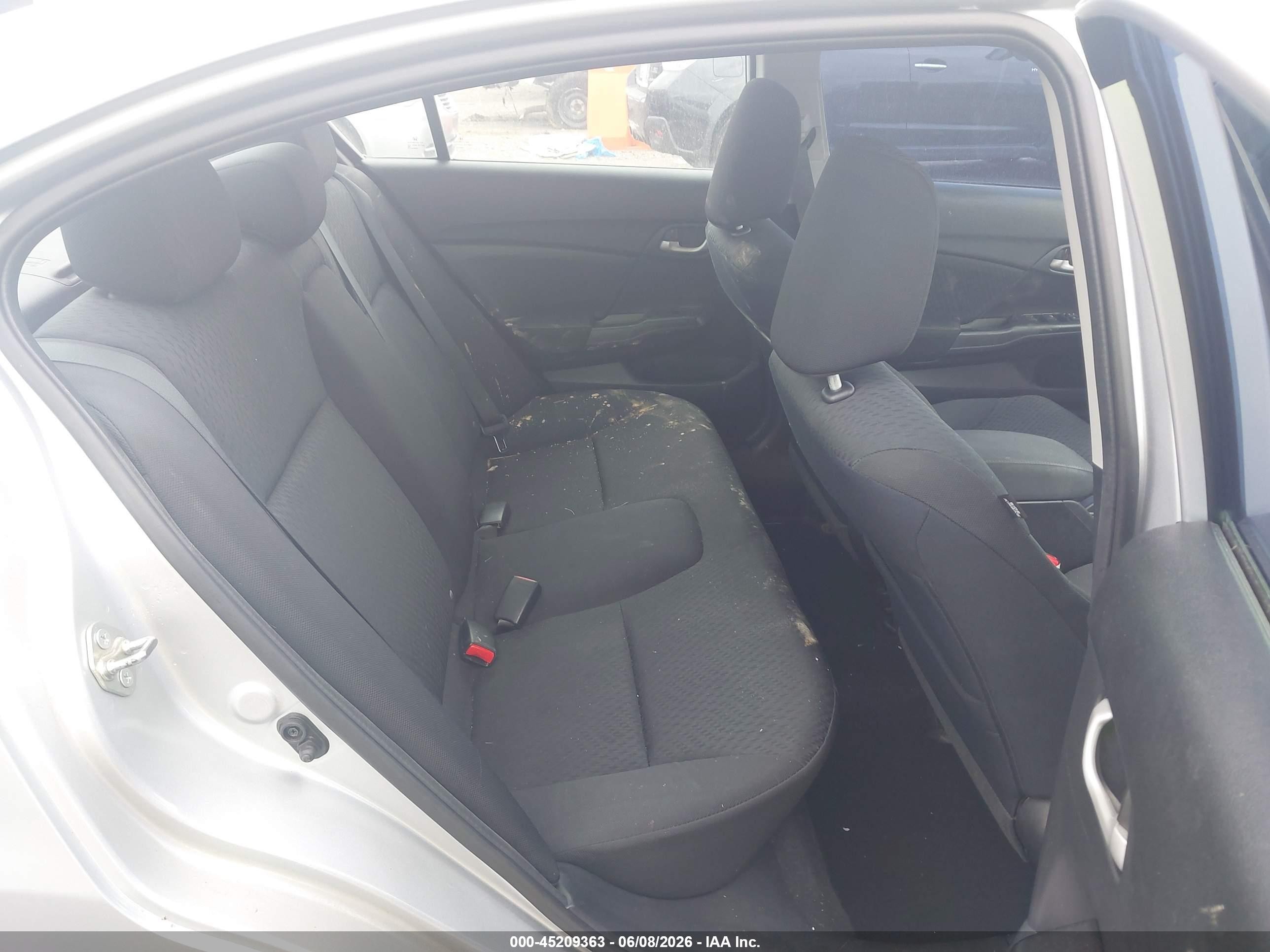 2015 Honda Civic Lx Silver vin: 2HGFB2F53FH554139