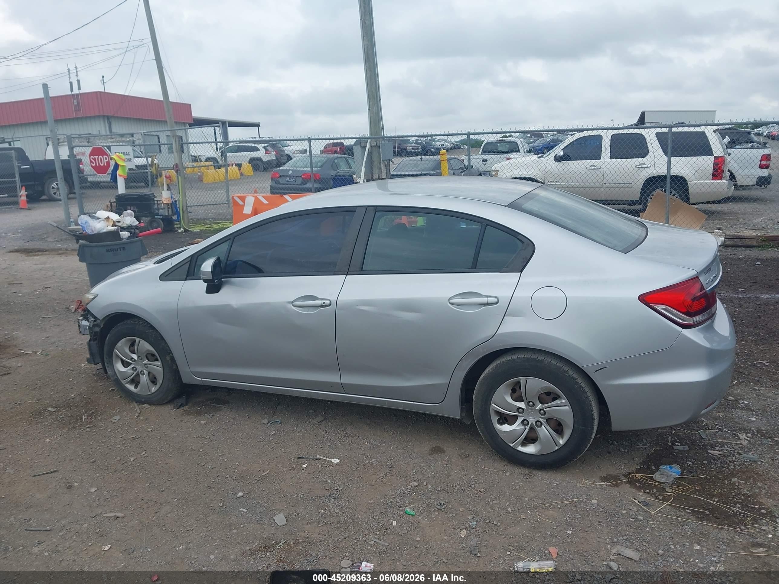 2015 Honda Civic Lx Silver vin: 2HGFB2F53FH554139