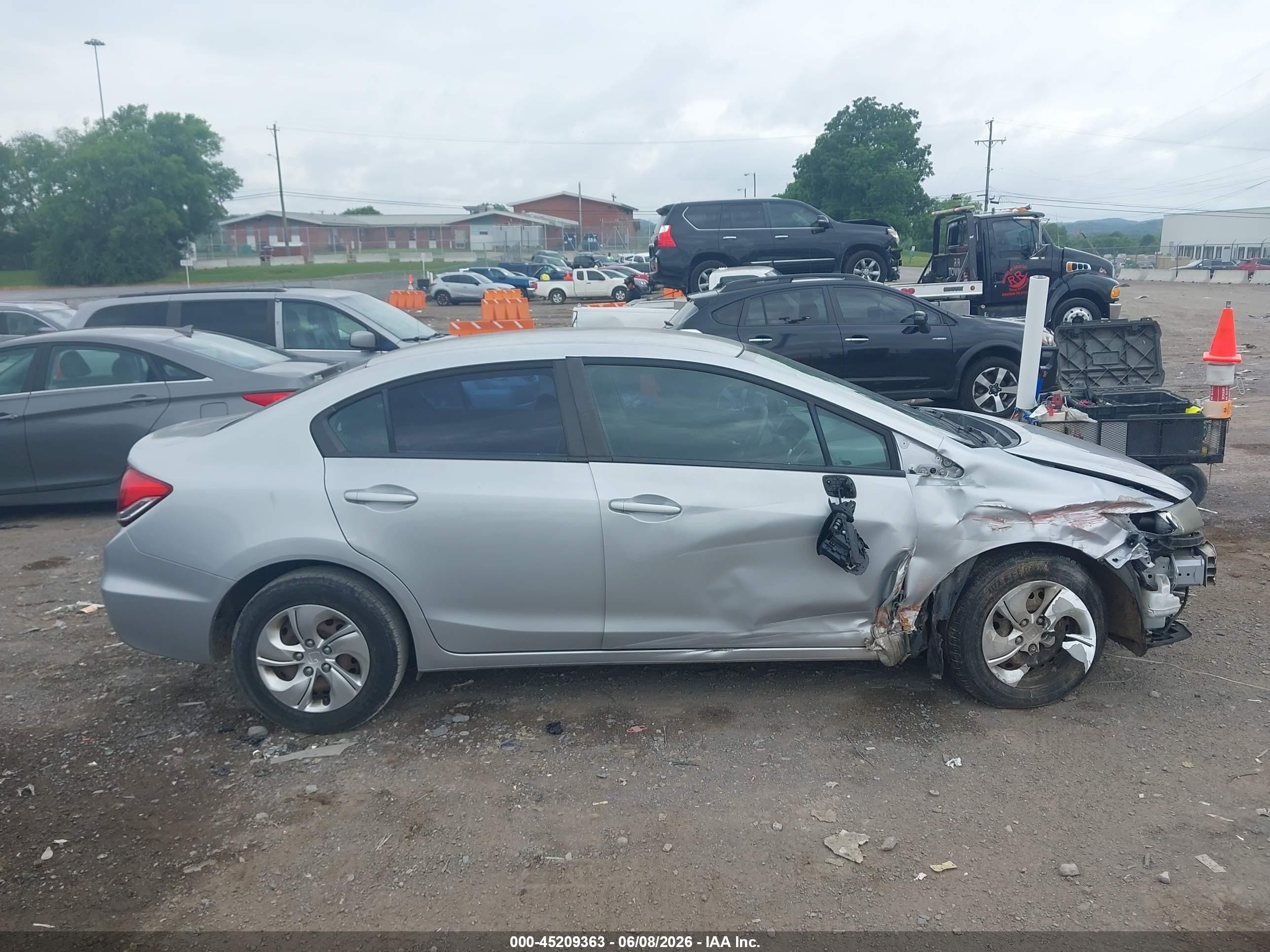 2015 Honda Civic Lx Silver vin: 2HGFB2F53FH554139